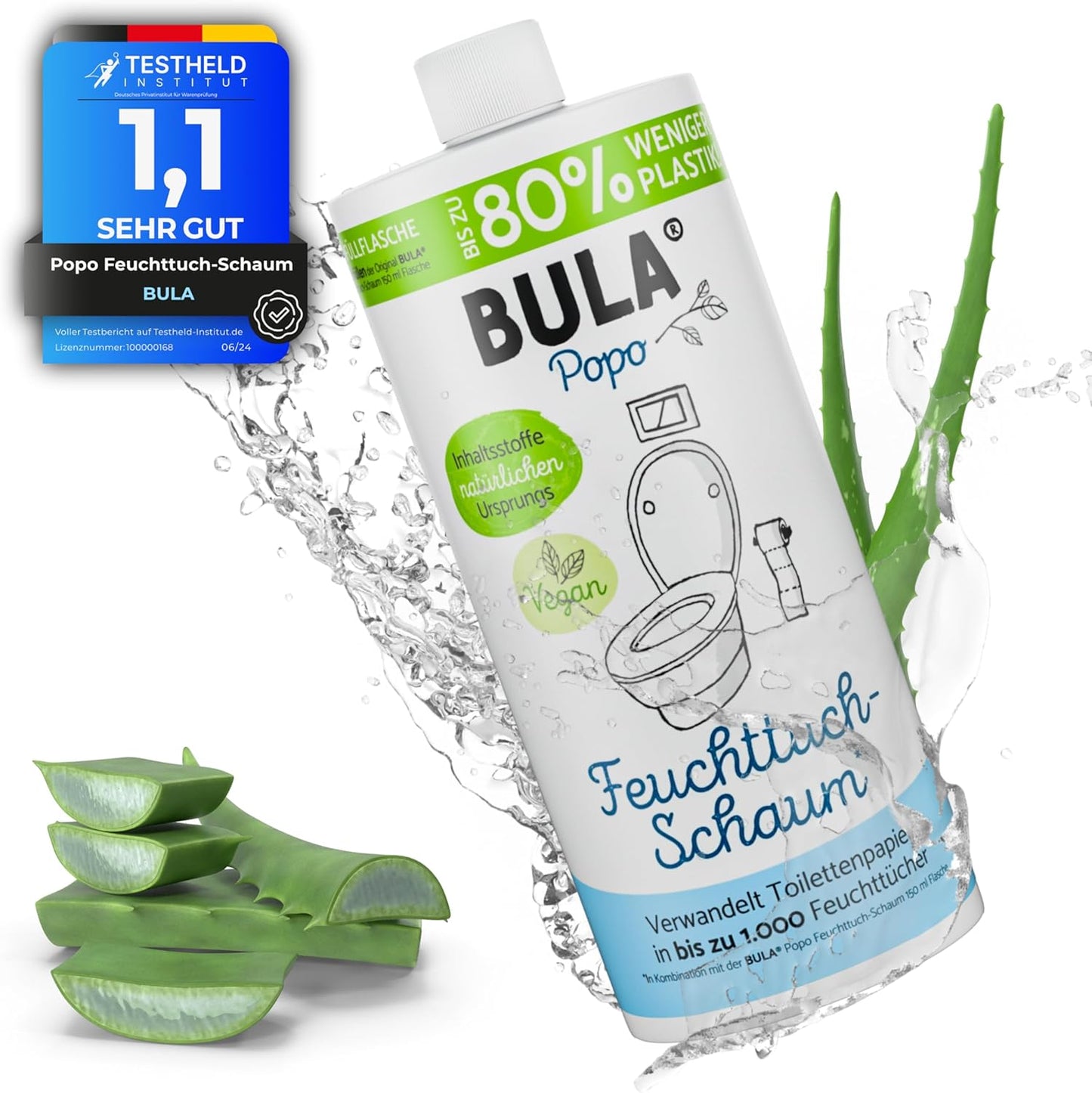Nachfüllflasche für Feuchttücher (750 ml)