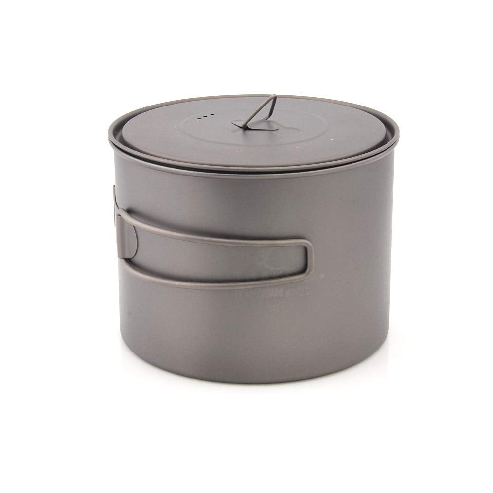 Ultraleichter Titan-Topf mit Deckel, 1300ml