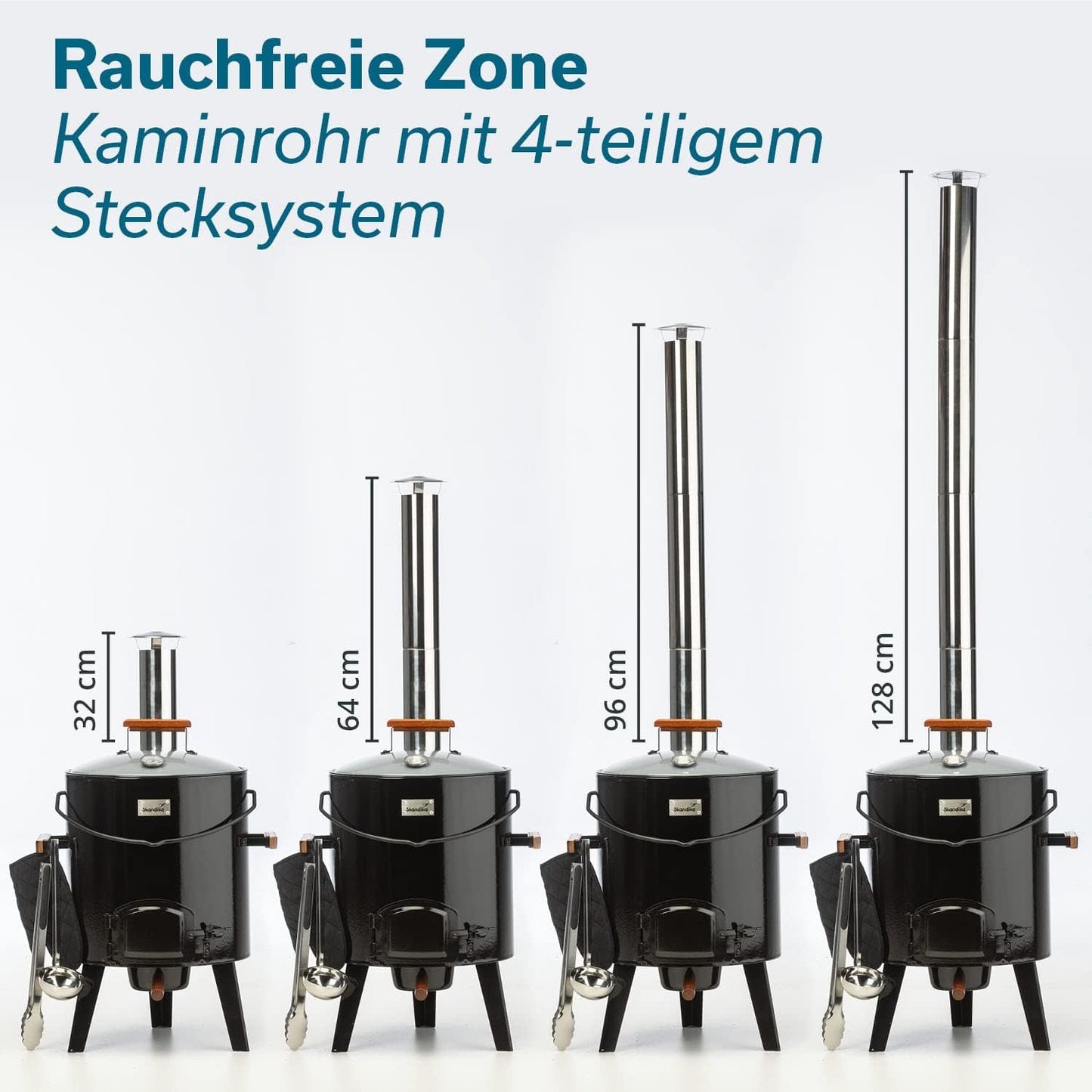 Gulaschkanone mit Grillzubehör (14 Liter)