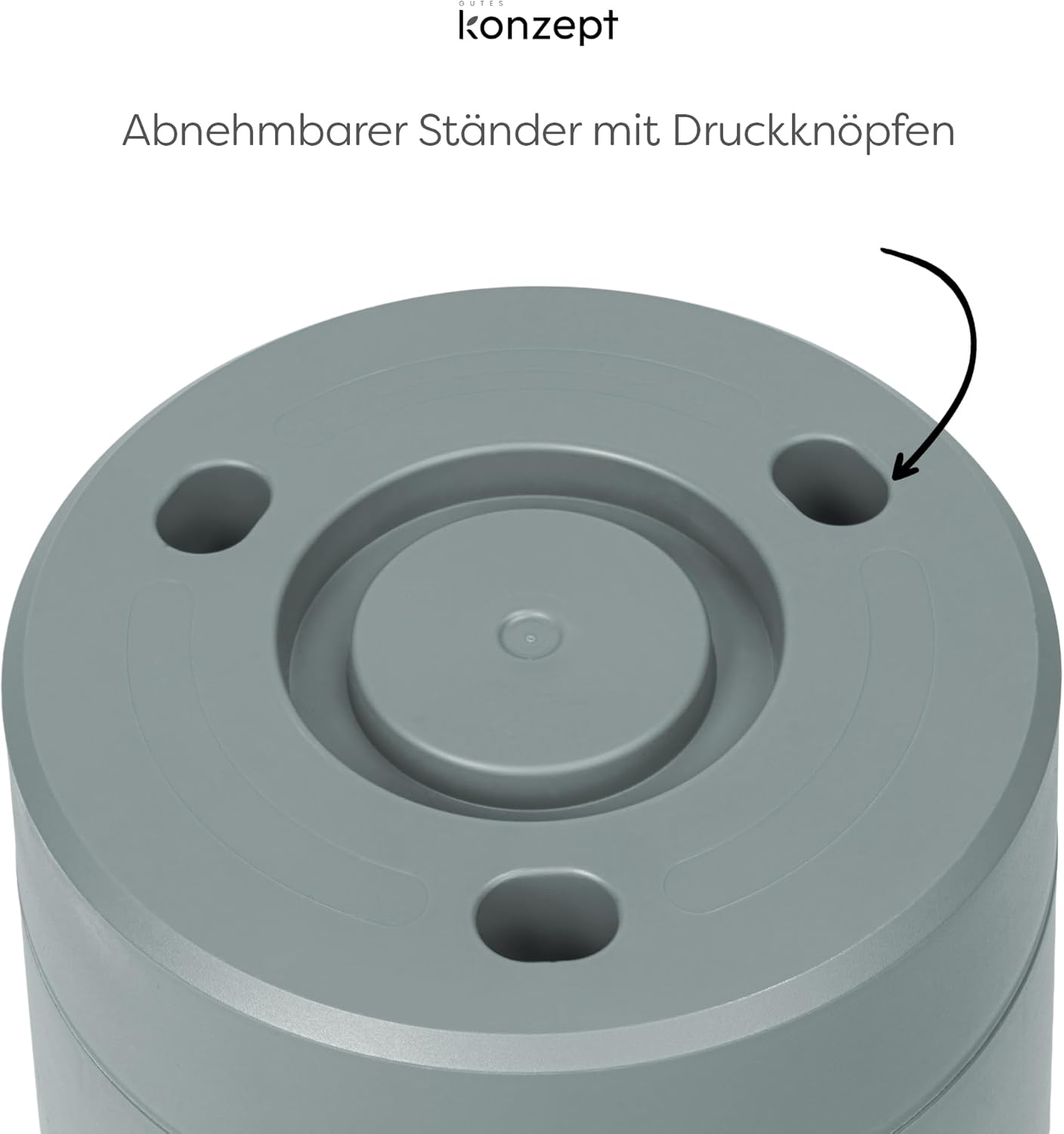 Blumentopf mit Untersetzer, Mint 38 cm