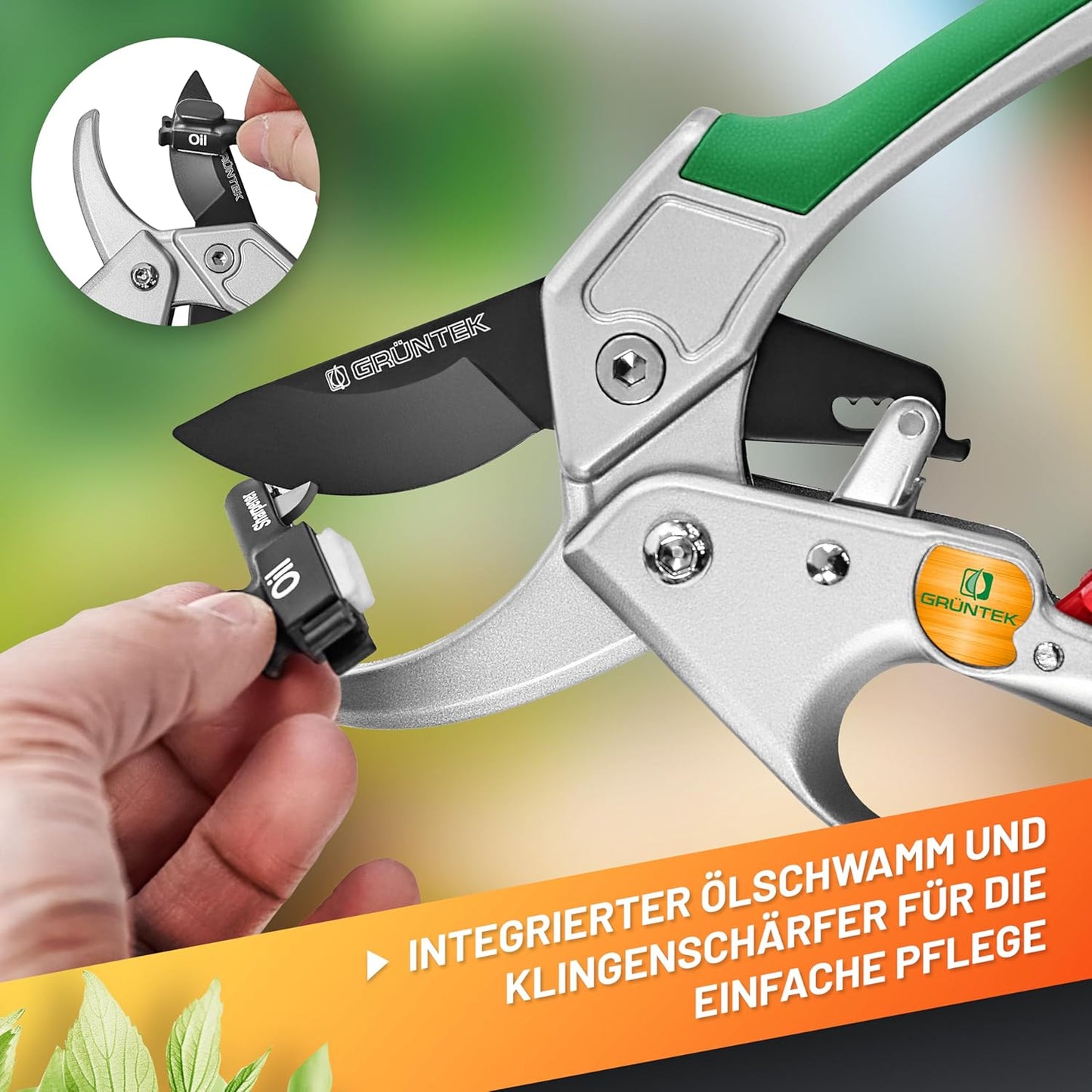 Kondor Astschere mit Ratschenmechanismus