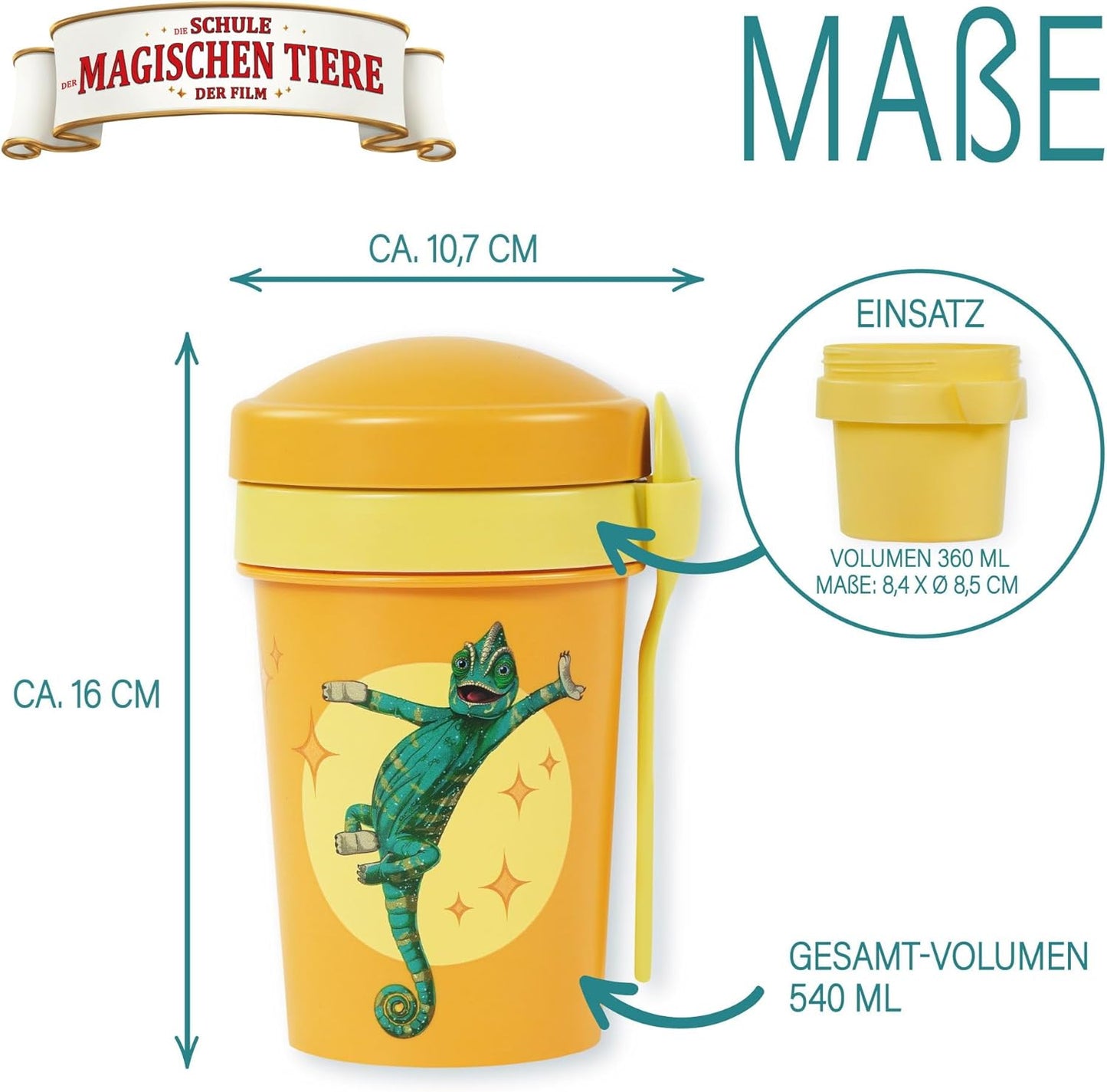 Müslibecher Die Schule der Magischen Tiere, Gelb