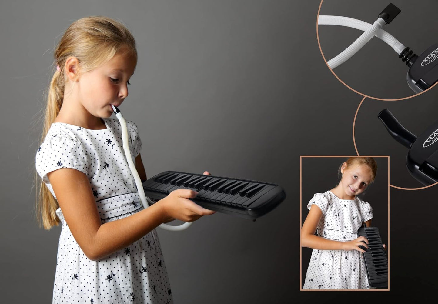 Melodica mit 37 Tasten und Etui-Set
