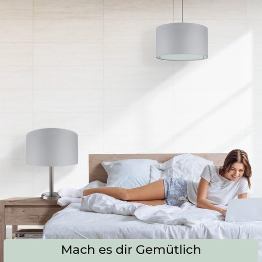 Lampenschirm, Grau Ø35cm | Höhe 22,5cm