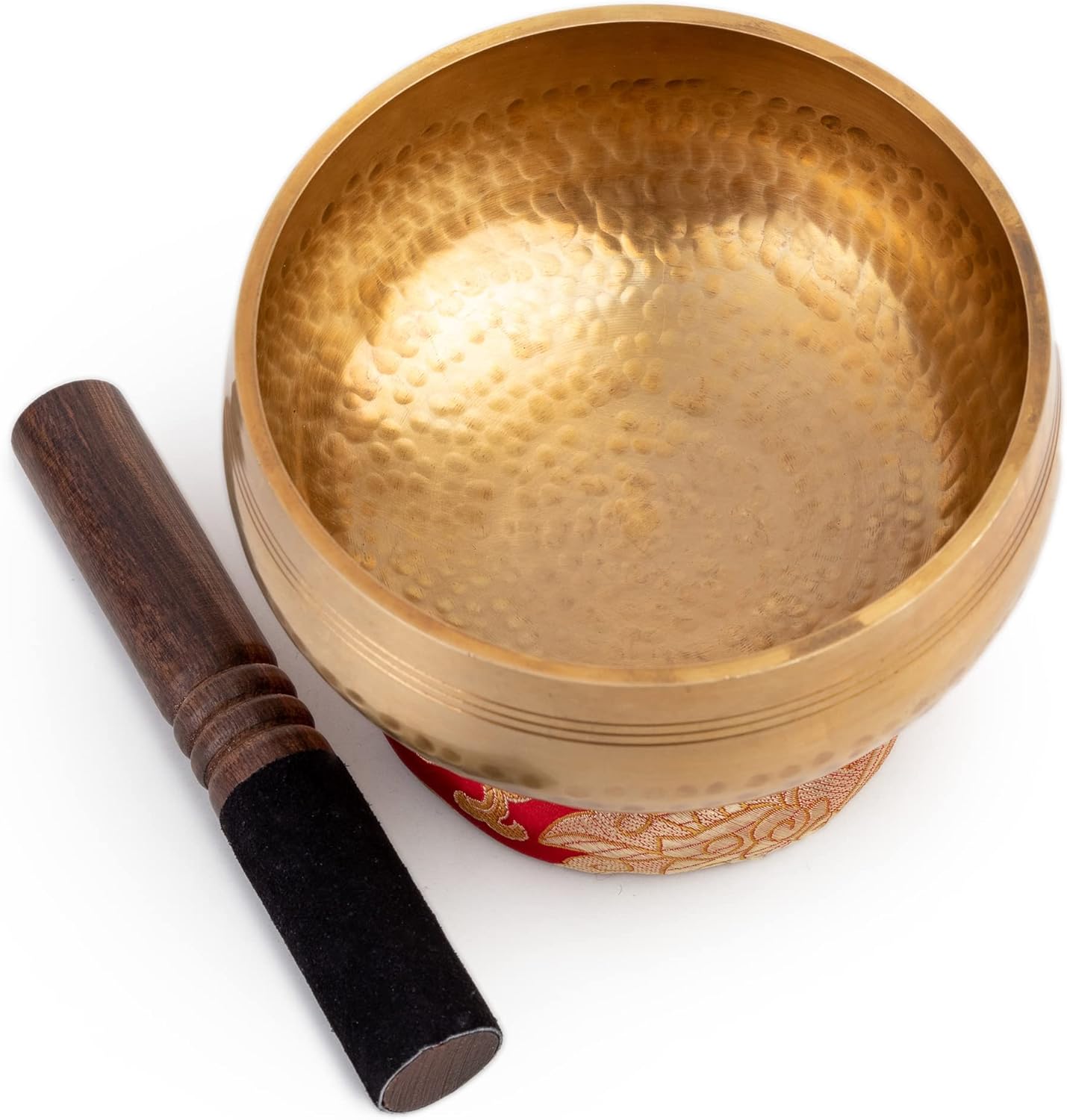 Tibetische Klangschalen Set für Meditation & Yoga, Gold – 5 Zoll