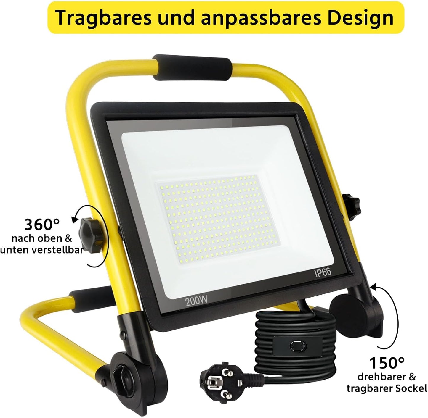 LED-Baustrahler, 200 Watt