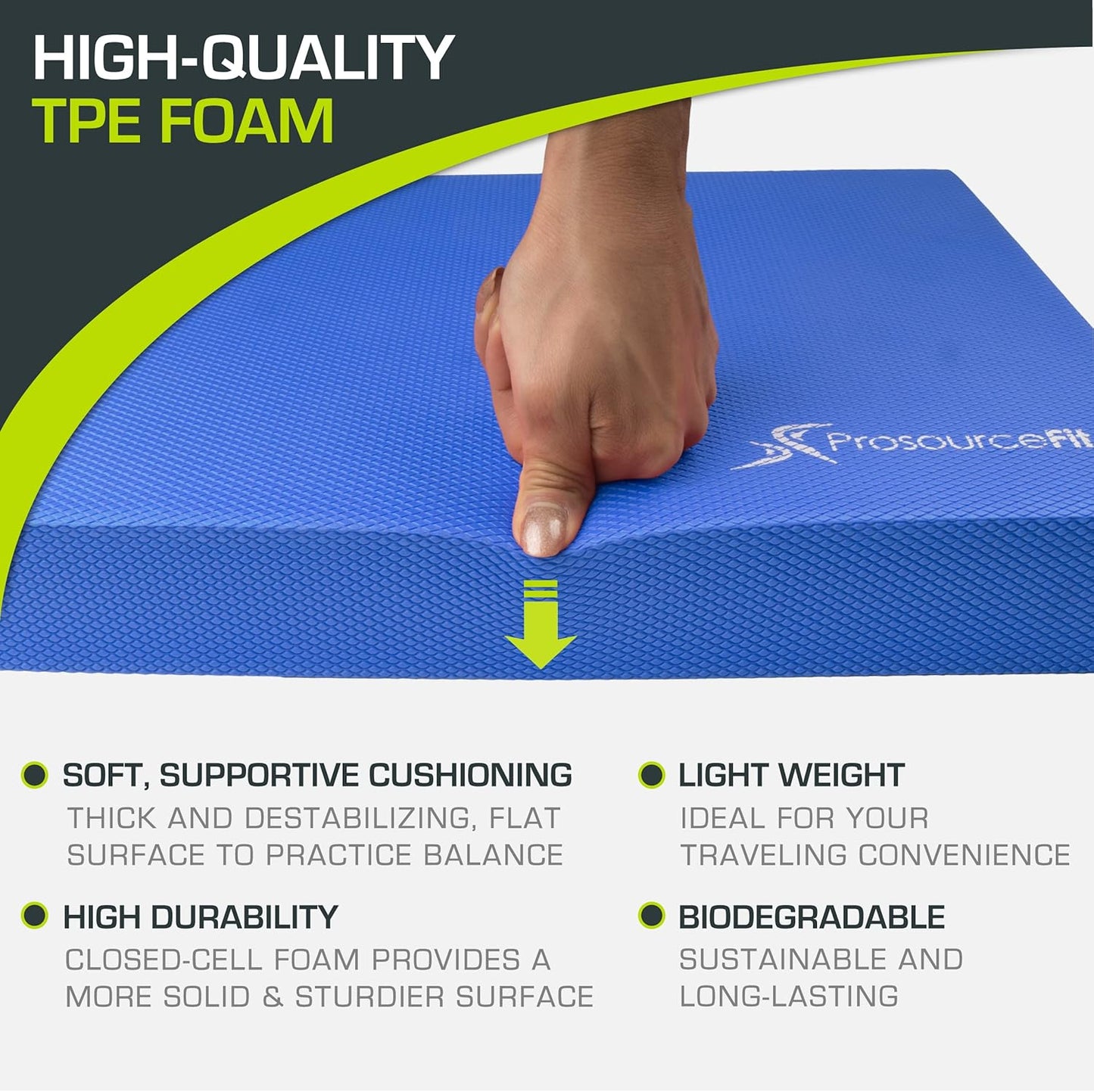 Übungs-Balance Pad, Blue - L - (15.5" x 12.75")
