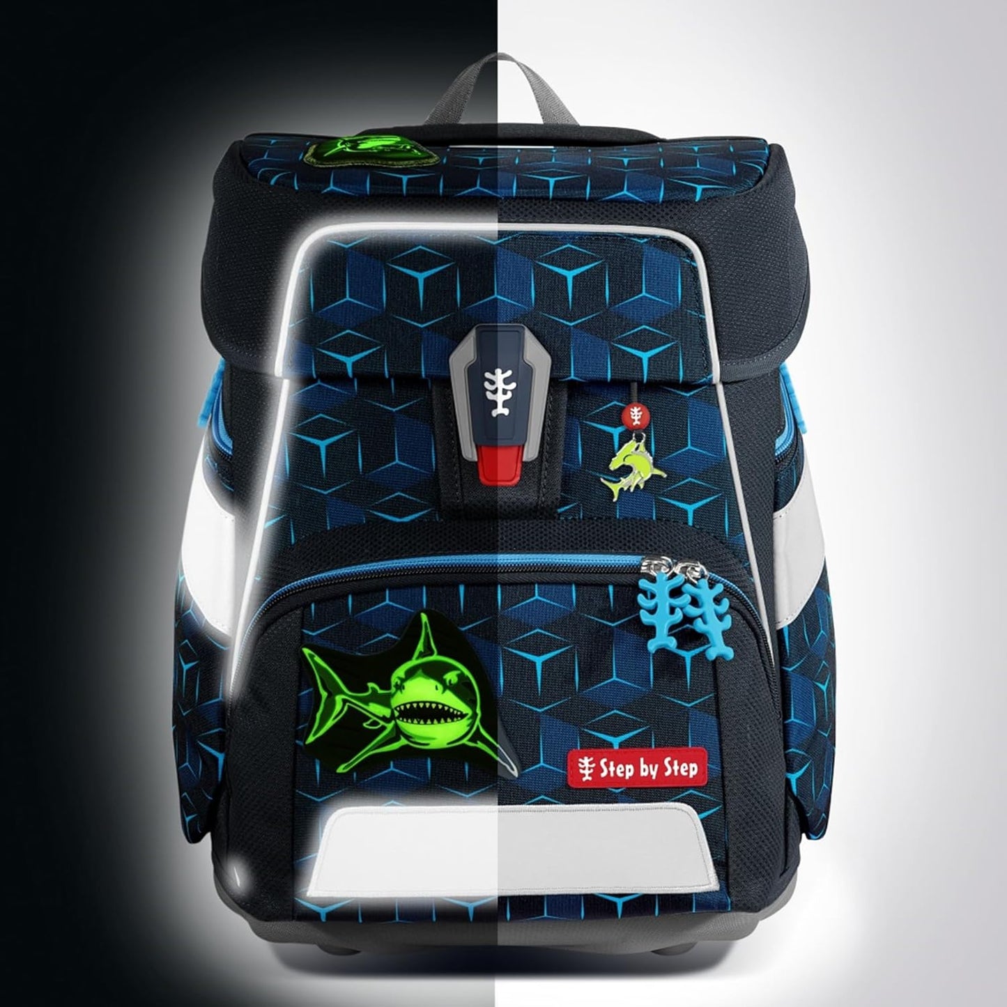 Schulranzen-Set Space Shine Shark Dexter, Shark Dexter