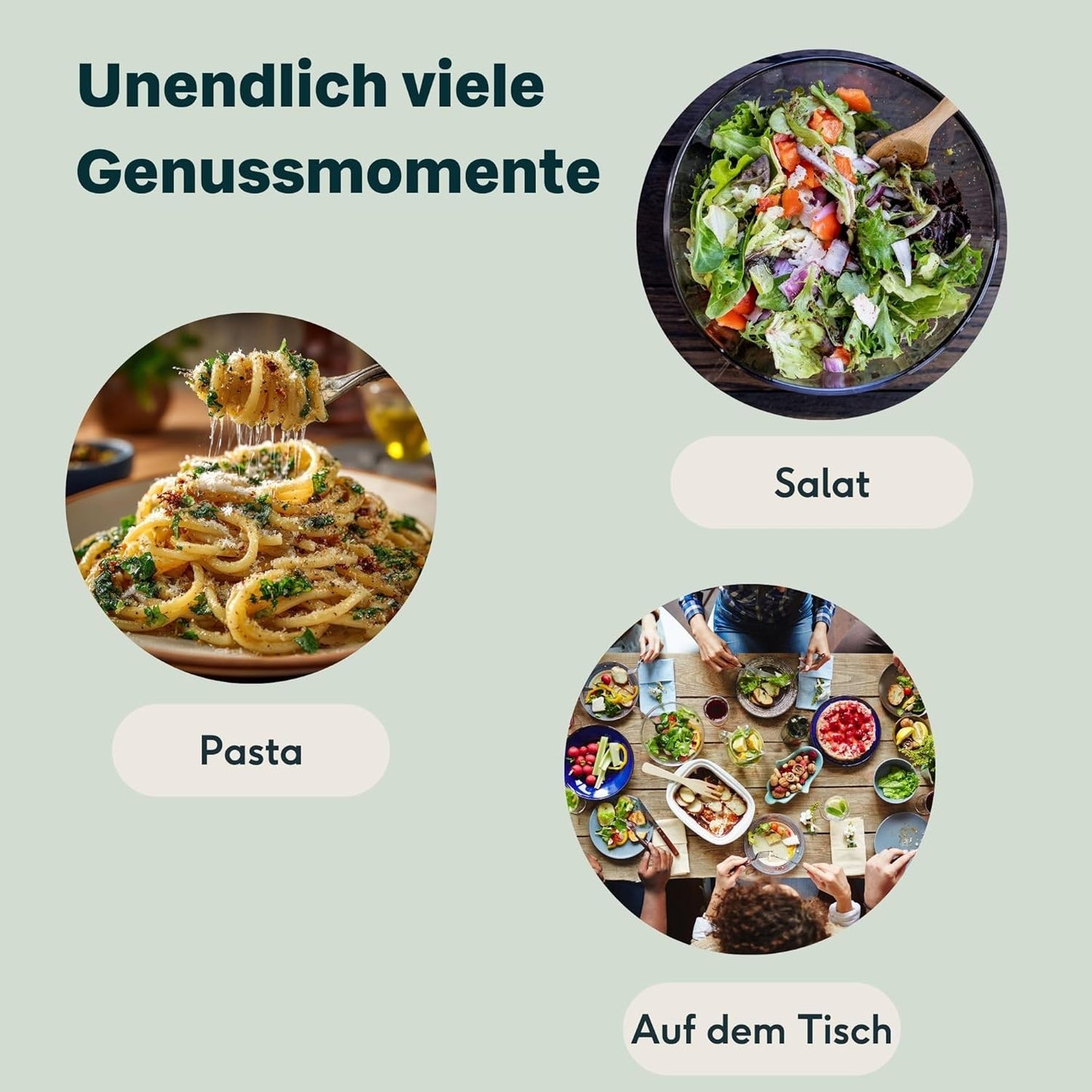 4er-Set Pfeffer- & Salzmühlen, 4er Set Mahlgrad aussen