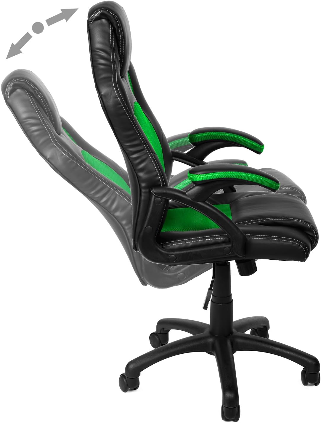 Ergonomischer Gaming-Bürostuhl, Grün