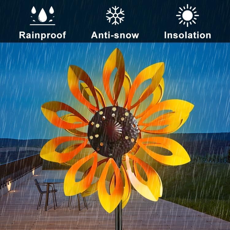 Windspinner mit Solarbeleuchtung, 8\"W x 12\"H