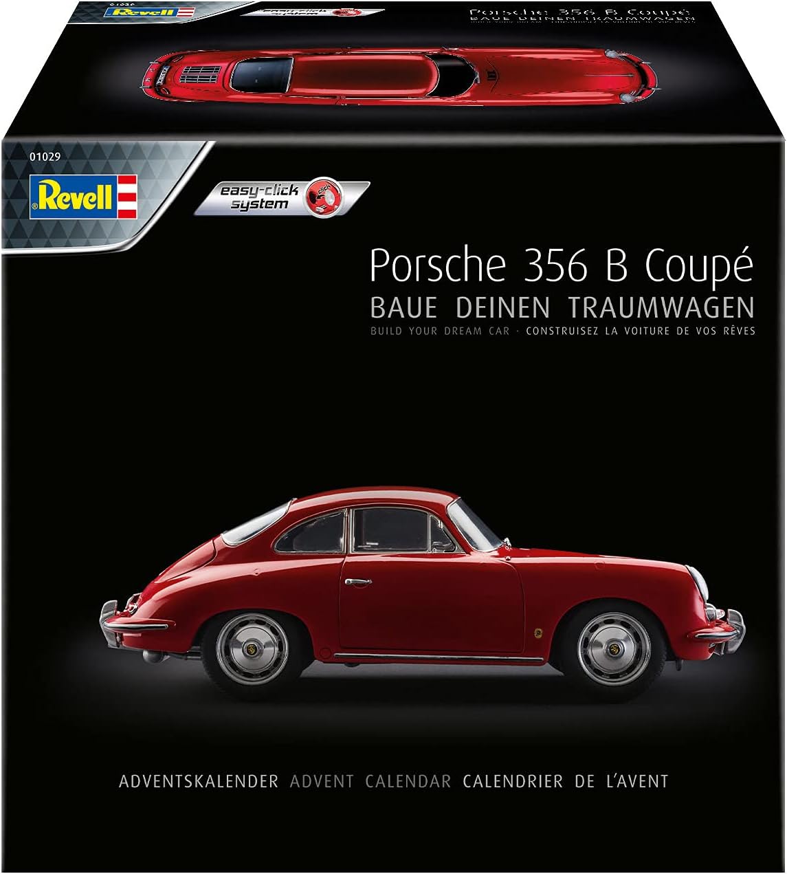 Adventskalender Porsche 356 B Modellauto-Set, Revell Adventskalender Porsche 356 B Coupé