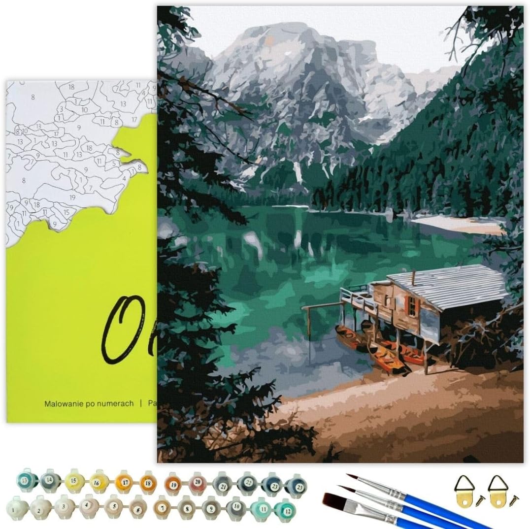 Malen nach Zahlen Set 40x50 cm, Smaragdsee