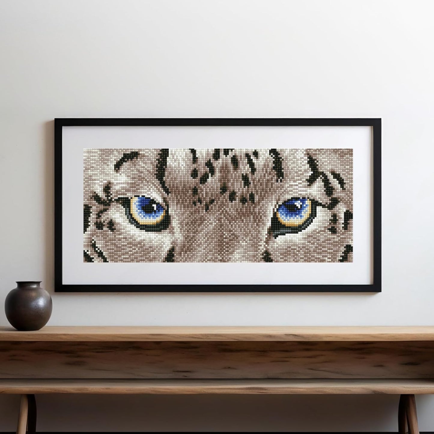 DD5.043 Diamond Painting Set Schneeleopard Augen, Schneeleopard Augen