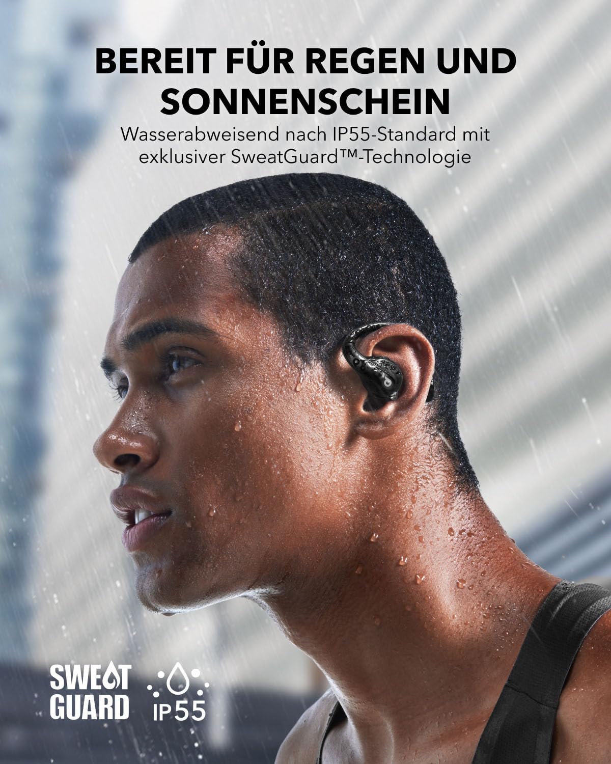Open-Ear Kopfhörer AeroFit Pro, Tiefschwarz