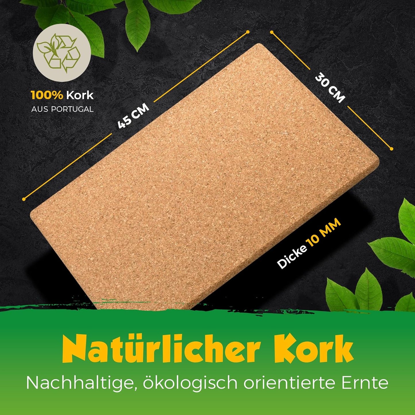 XXL Kork-Topfuntersetzer, 1 45x30 cm, rechteckig