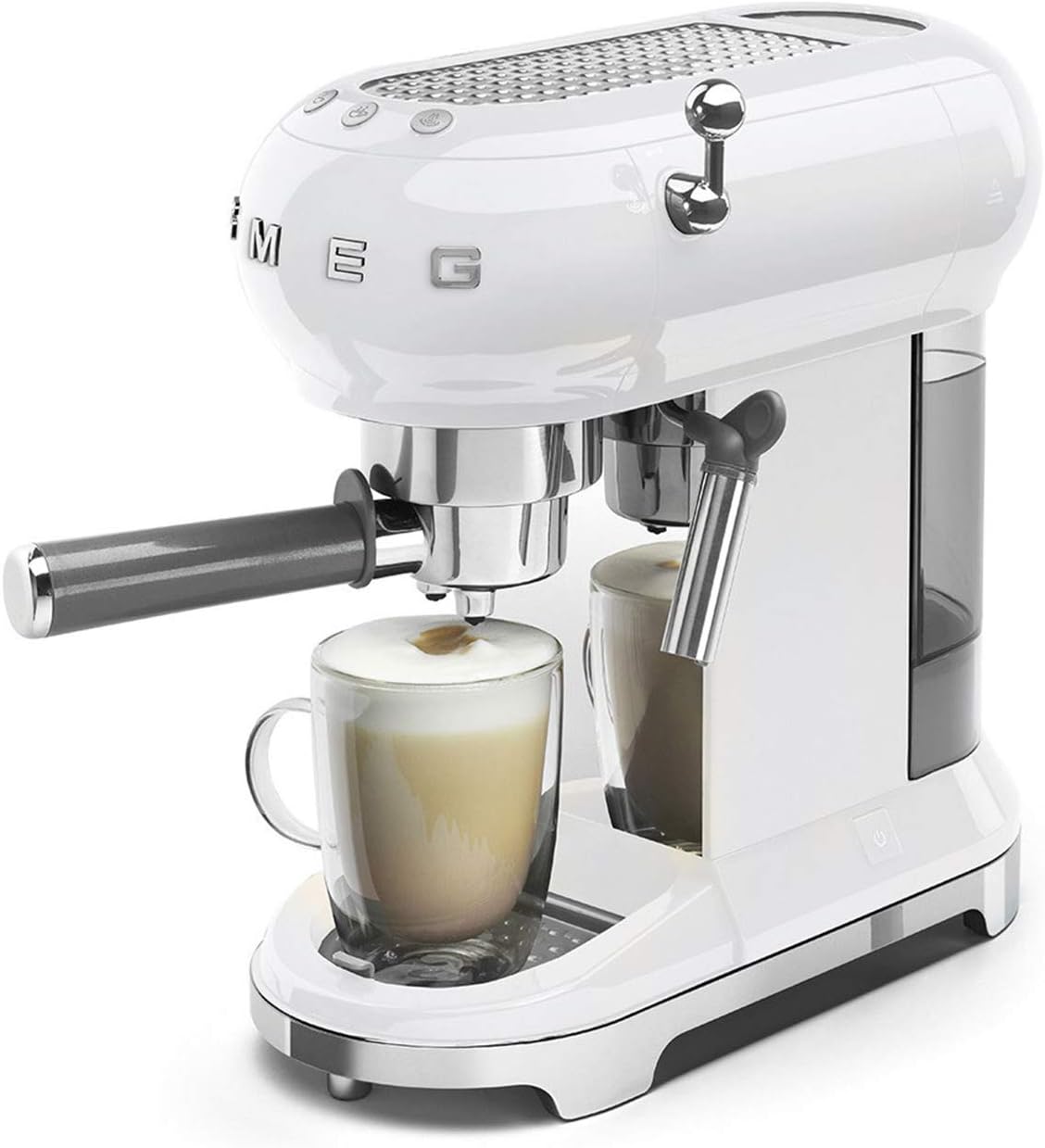 ECF01WHEU Espresso-Maschine mit Cappuccino-System, Weiss