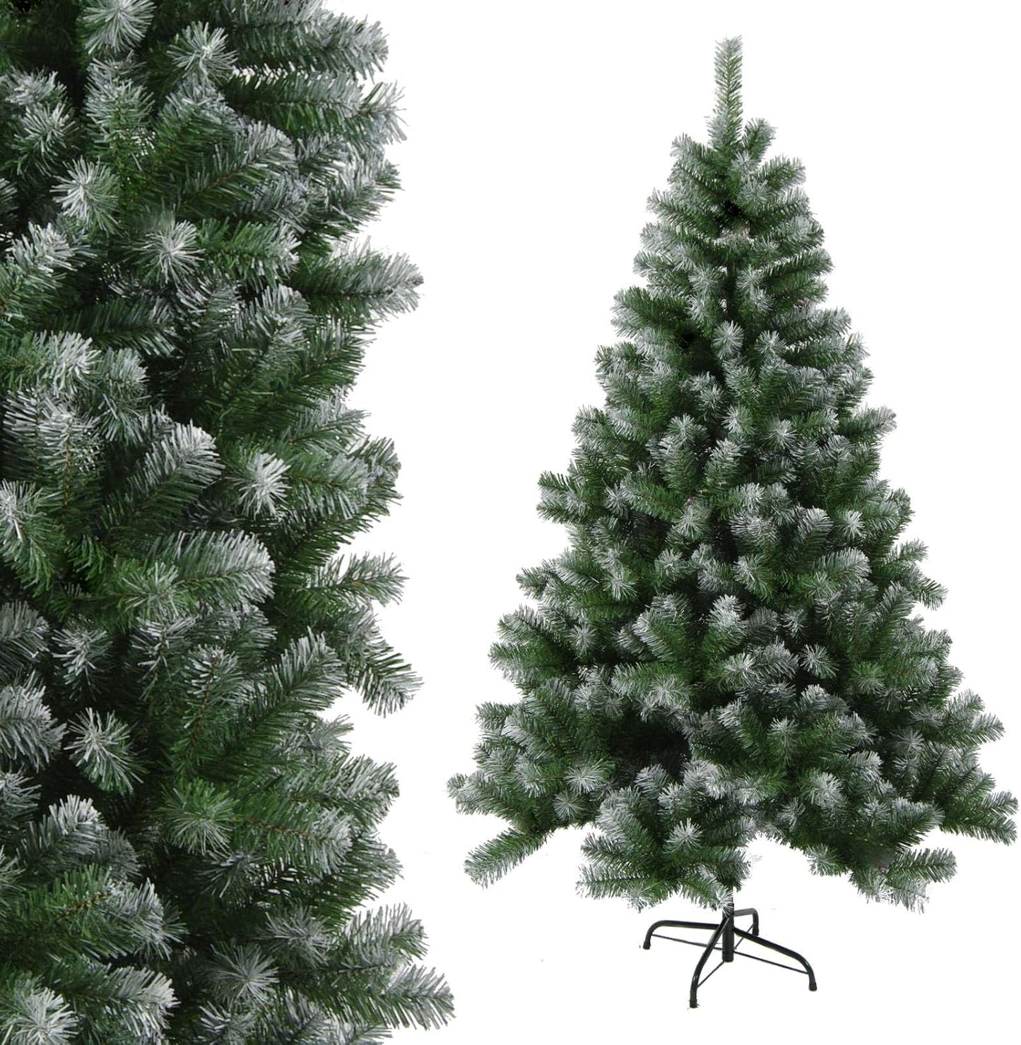 Künstlicher Weihnachtsbaum, 150 cm, Deko-schnee 150 cm