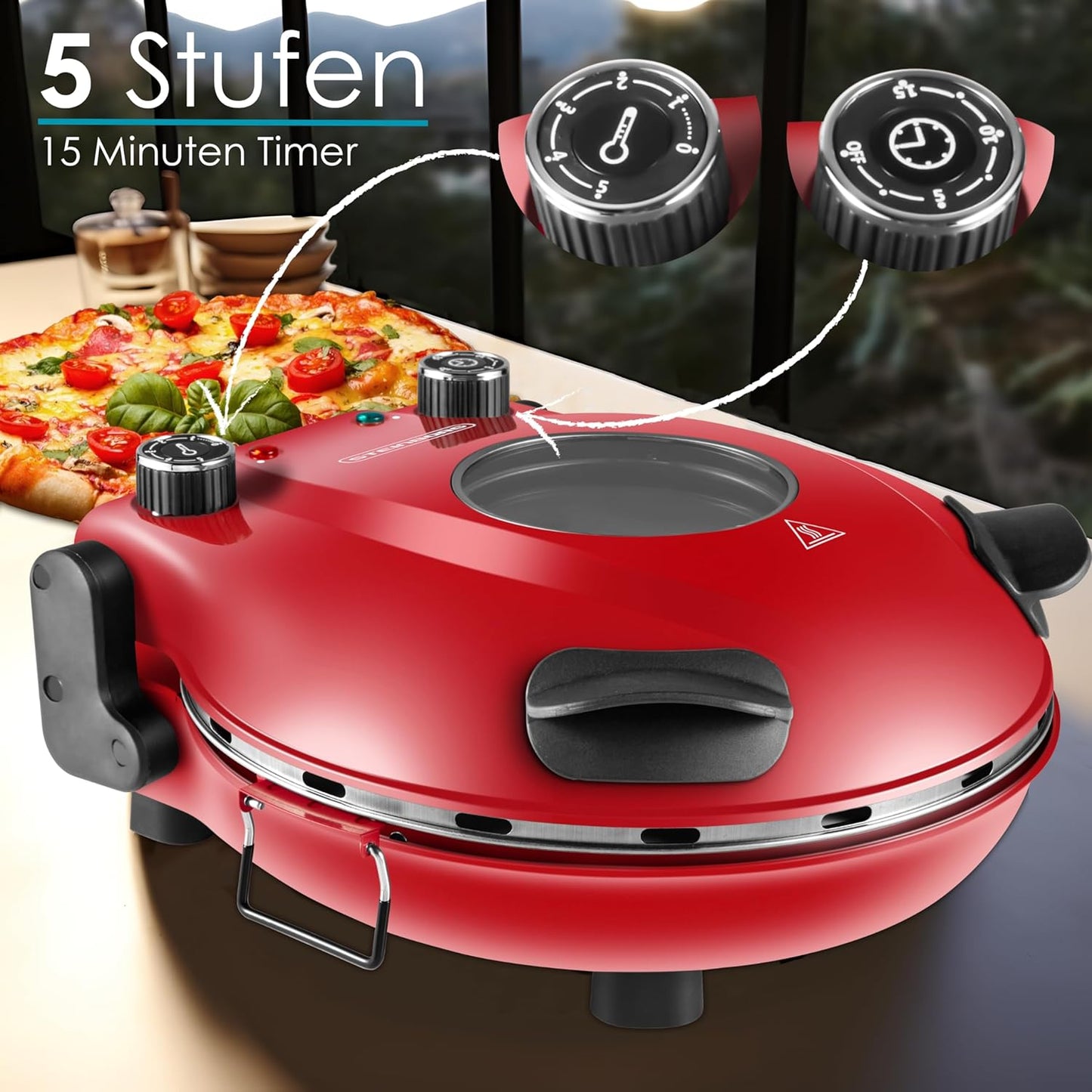 Elektrischer Pizzaofen