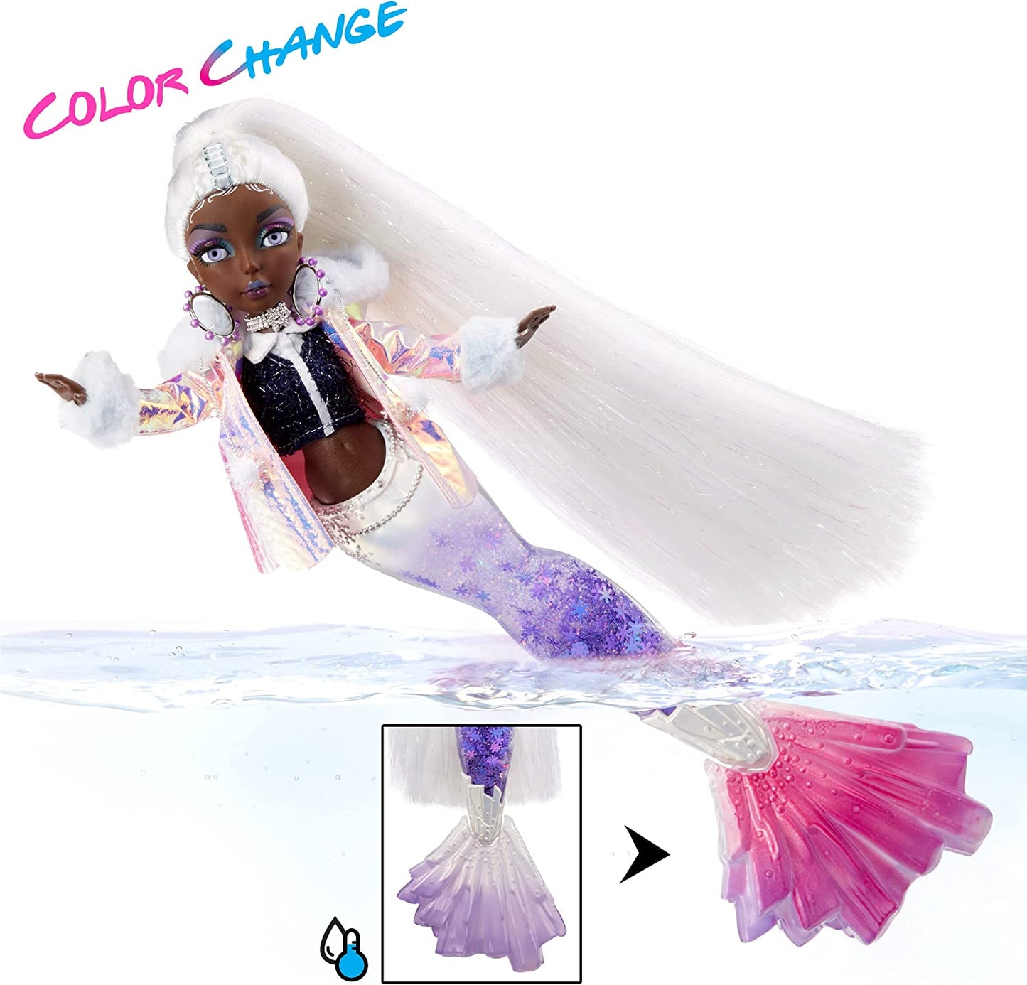 Mermaze Mermaidz Winter Waves Crystabella, Puppe, CRYSTABELLA
