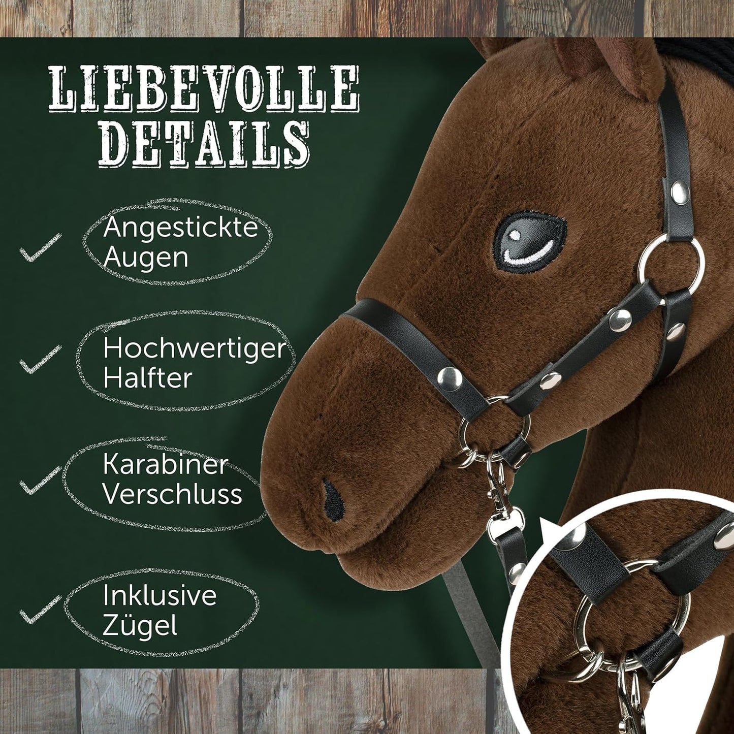 Hobby Horse Blaze mit Halfter und Trense, Blaze Small