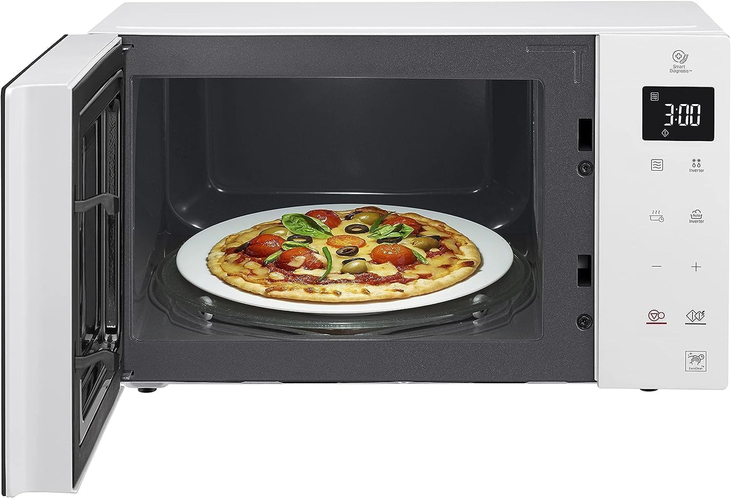 Solo-Mikrowelle mit Smart Inverter (23 L, 28 Programme), 1000 W 23 Weiss