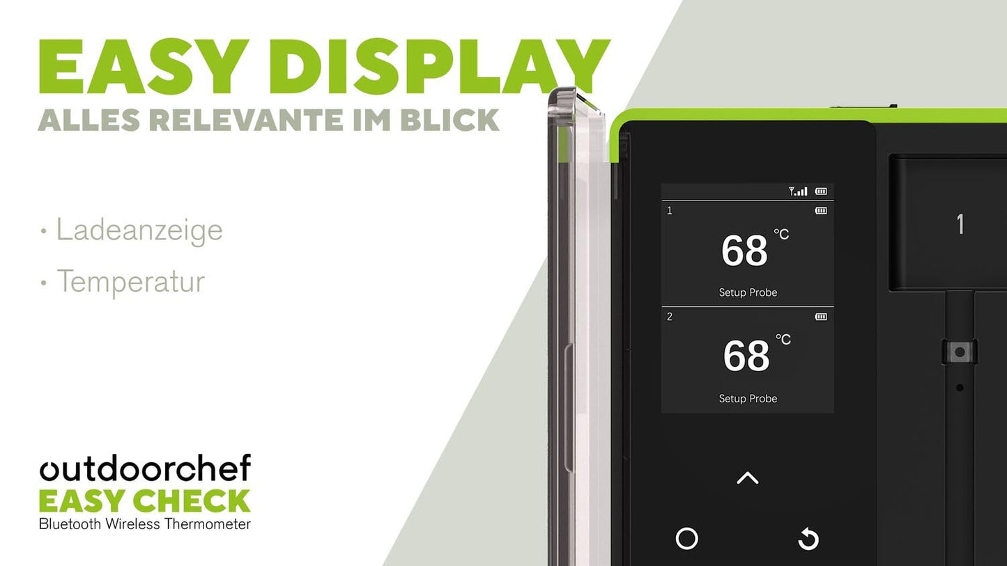 Bluetooth Grillthermometer mit Easy Check Funktion