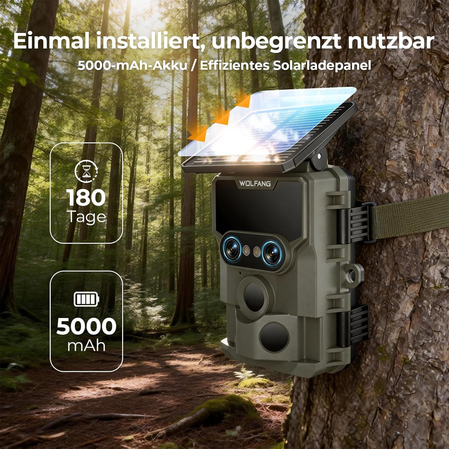 4K Solar Wildkamera