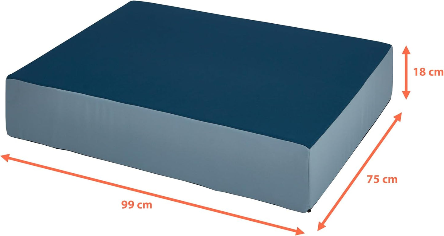 Hüpfmatratze zum Springen, Spielen und Balancieren, blau