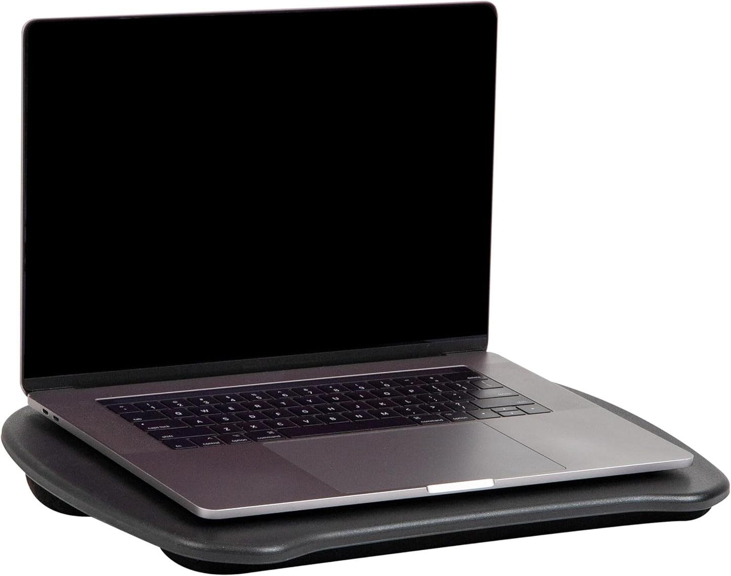 Tragbarer Laptop-Schreibtisch mit Kissen, Schwarz