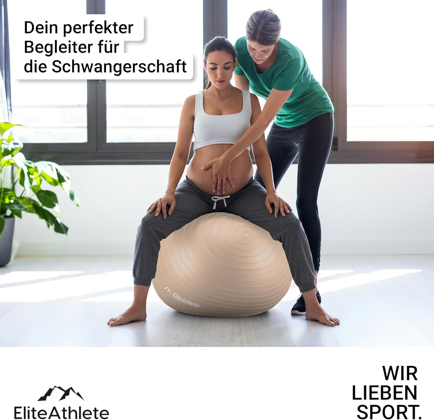 Gymnastikball, Cappuccino 55cm