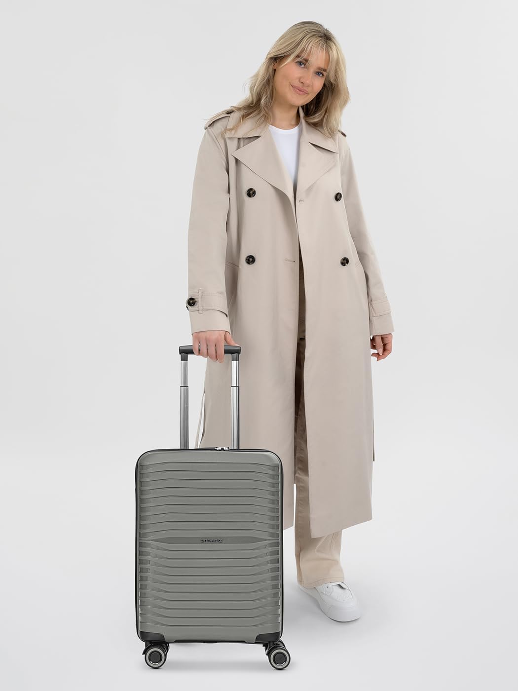 Shine 4 Rollen Kabinentrolley 55 cm, Grey|Koffer S (55 cm)