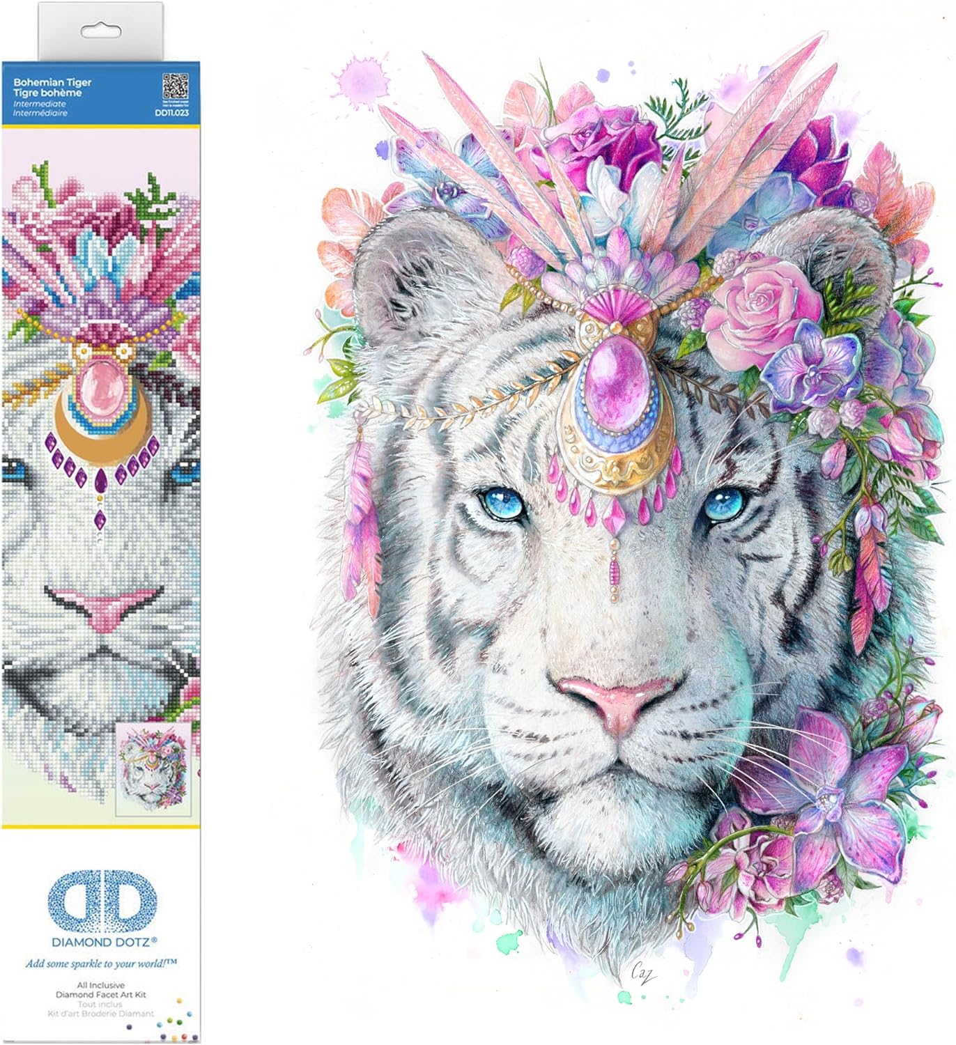 Diamond Painting Set Bohemian Tiger
