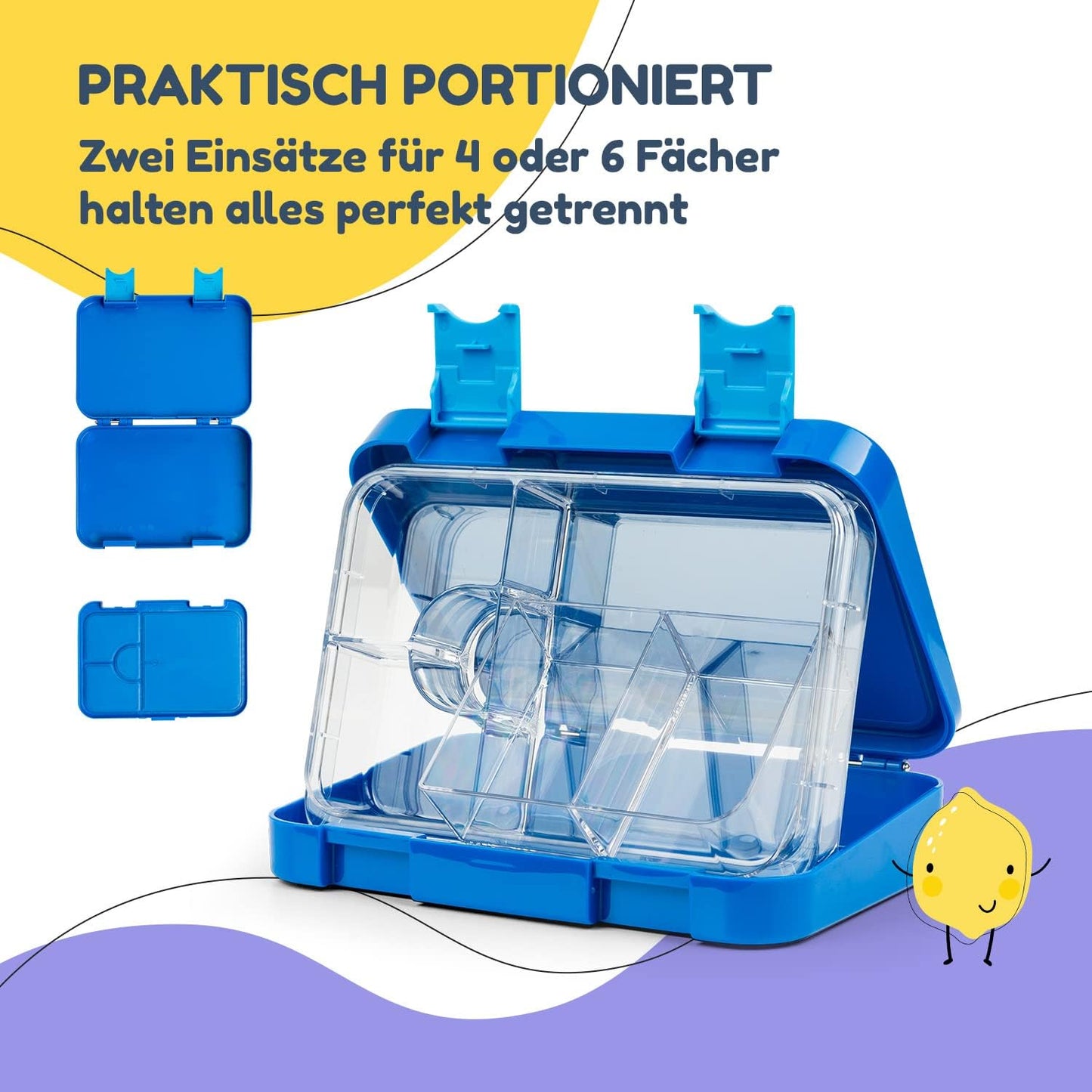 Junior Brotdose, Blau Giraffe / Junior Brotdose
