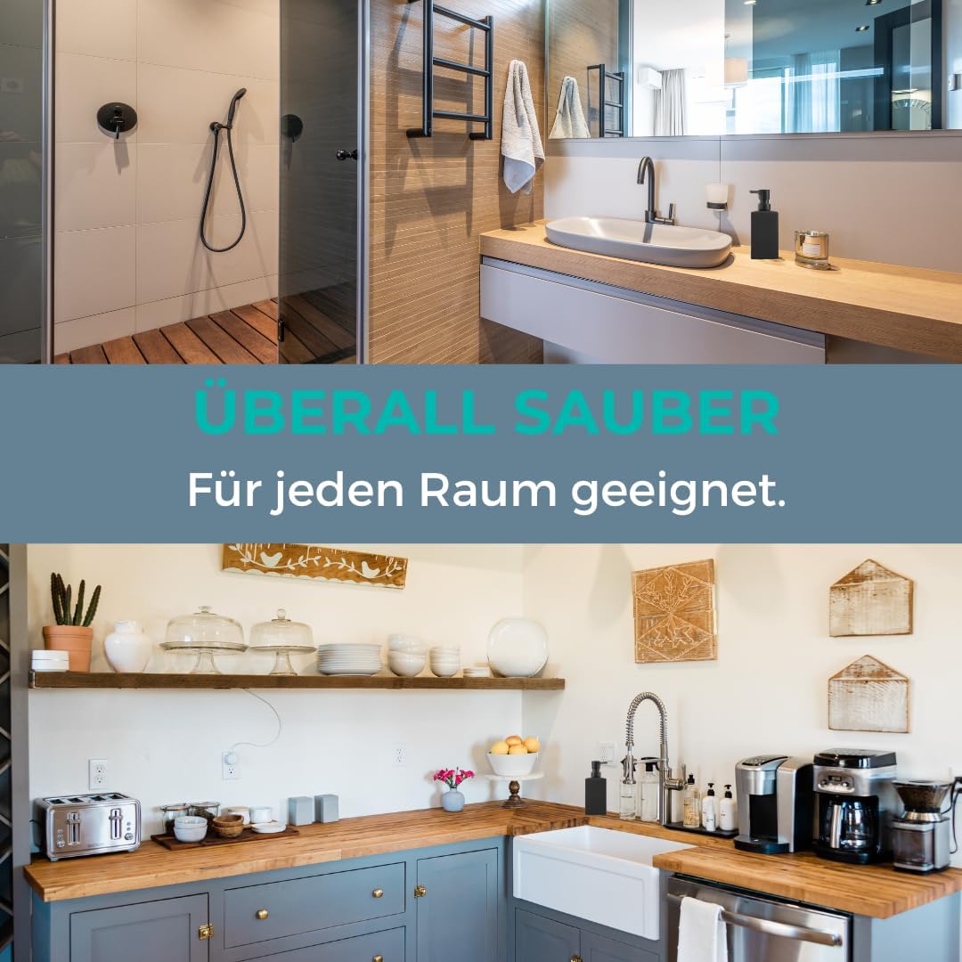 Seifenspender für Küche & Bad, Schwarz Modern