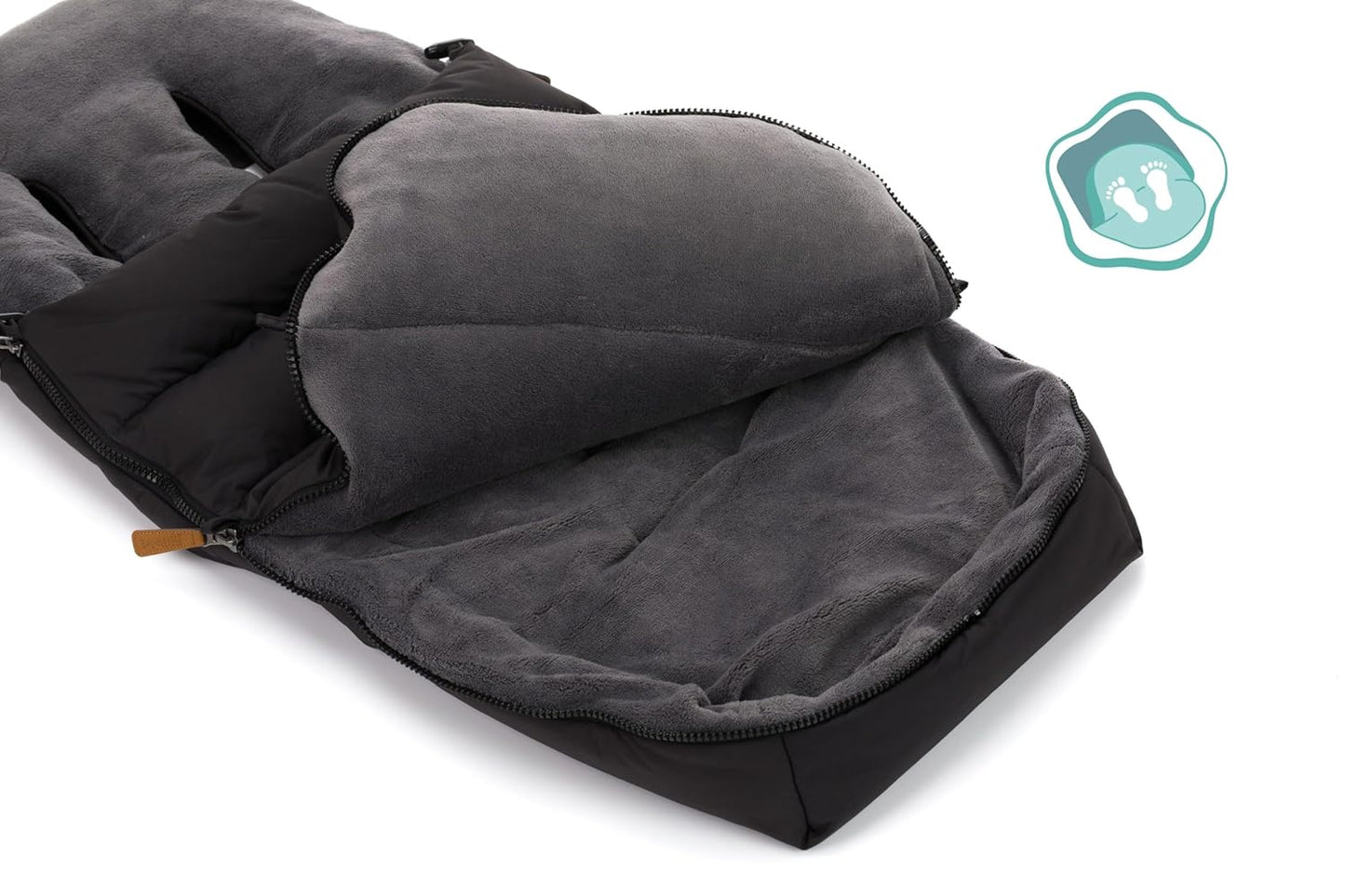 Winterfusssack 'Kinley Exklusiv', Schwarz
