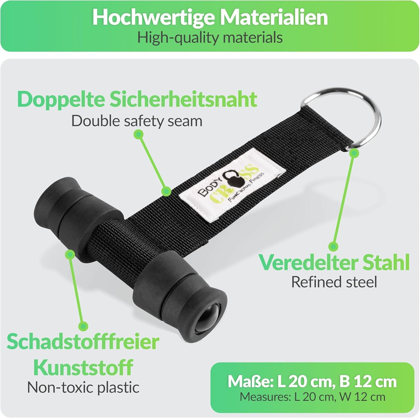 Premium Türanker für Indoor & Outdoor Training, Schwarz