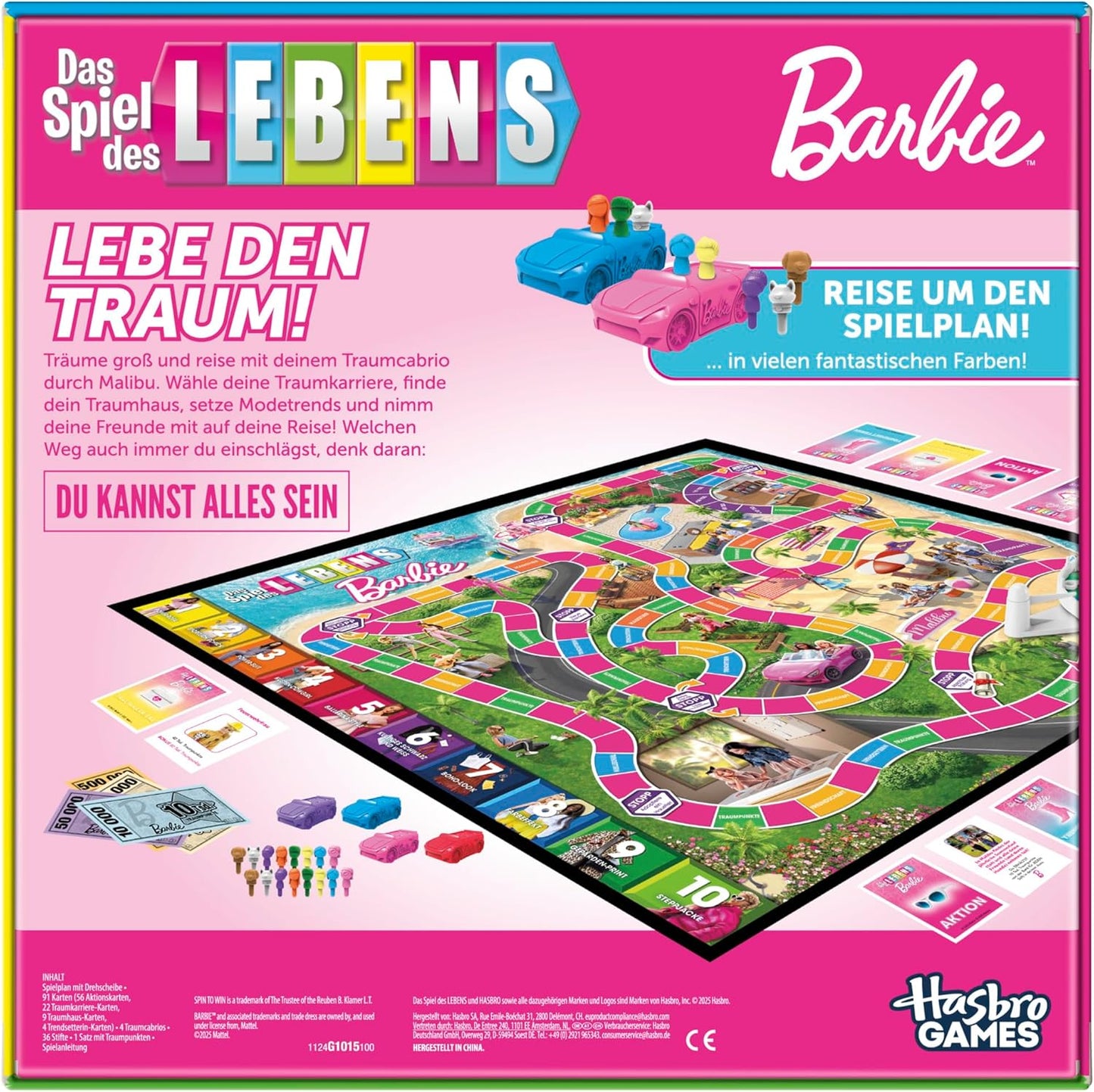 Das Spiel des Lebens: Barbie Edition Brettspiel, Barbie
