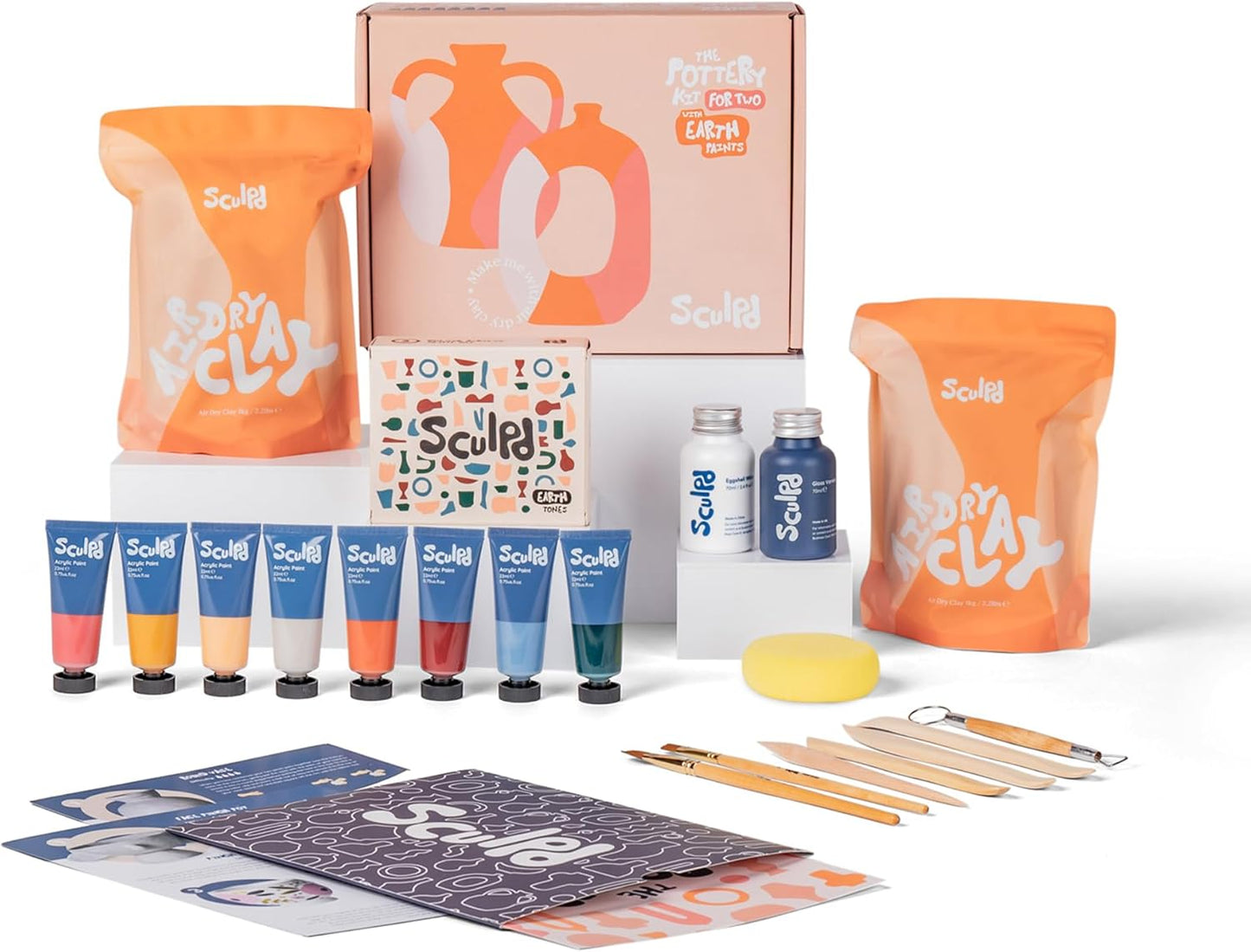 Starter-Set Töpferei, Glanzlack mit Erdtönen