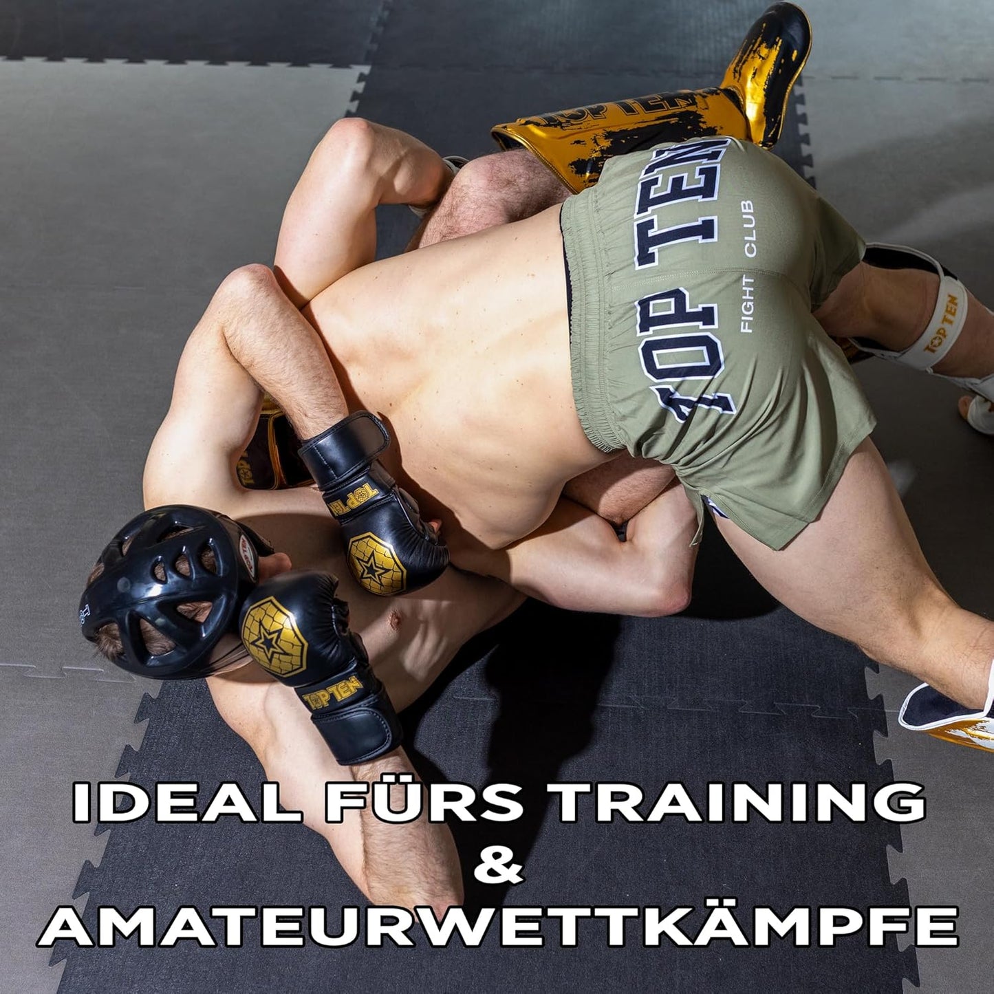 MMA Sparringhandschuhe Contender, Schwarz-gold XL
