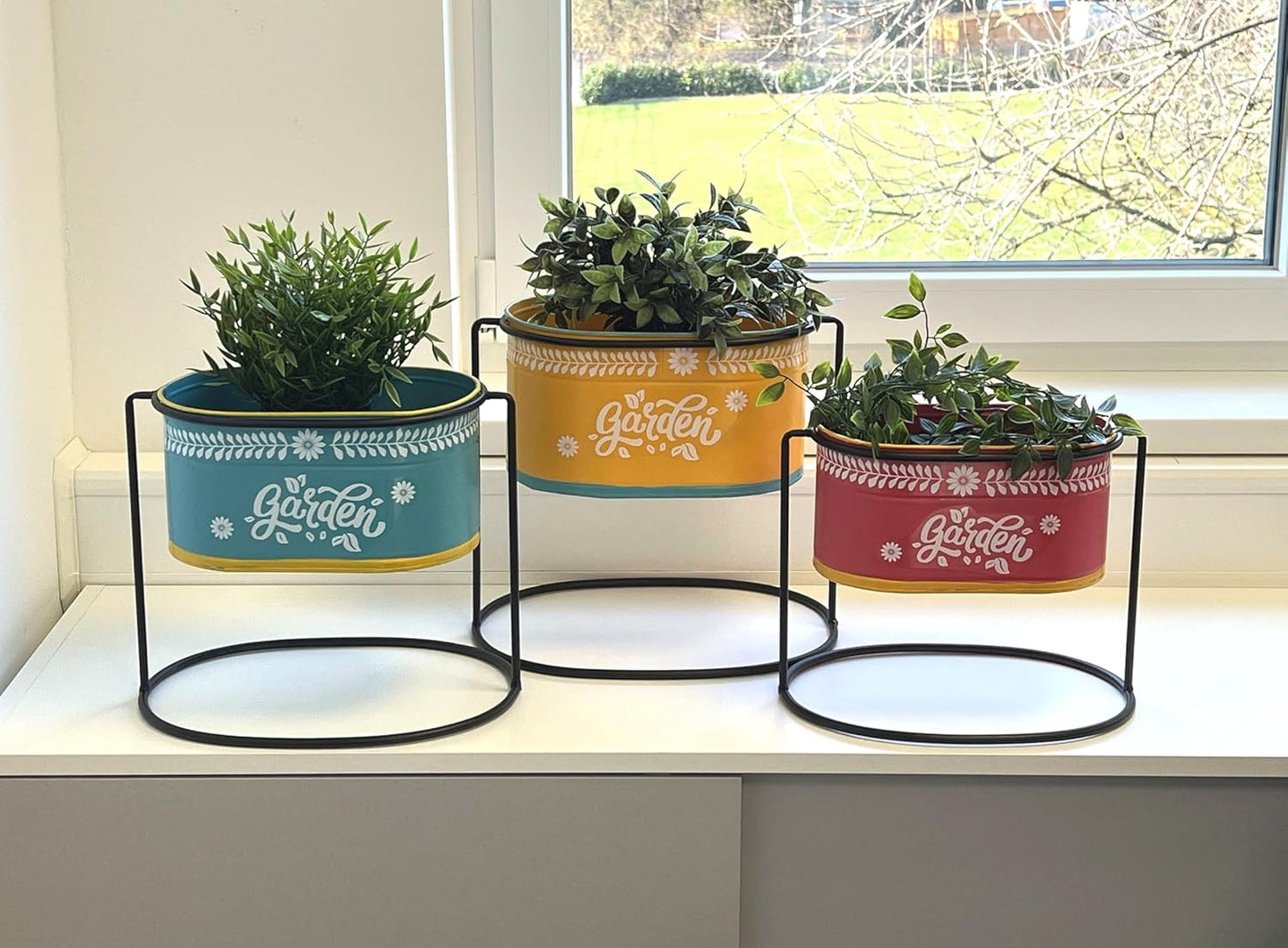 3-teiliges Blumenständer-Set