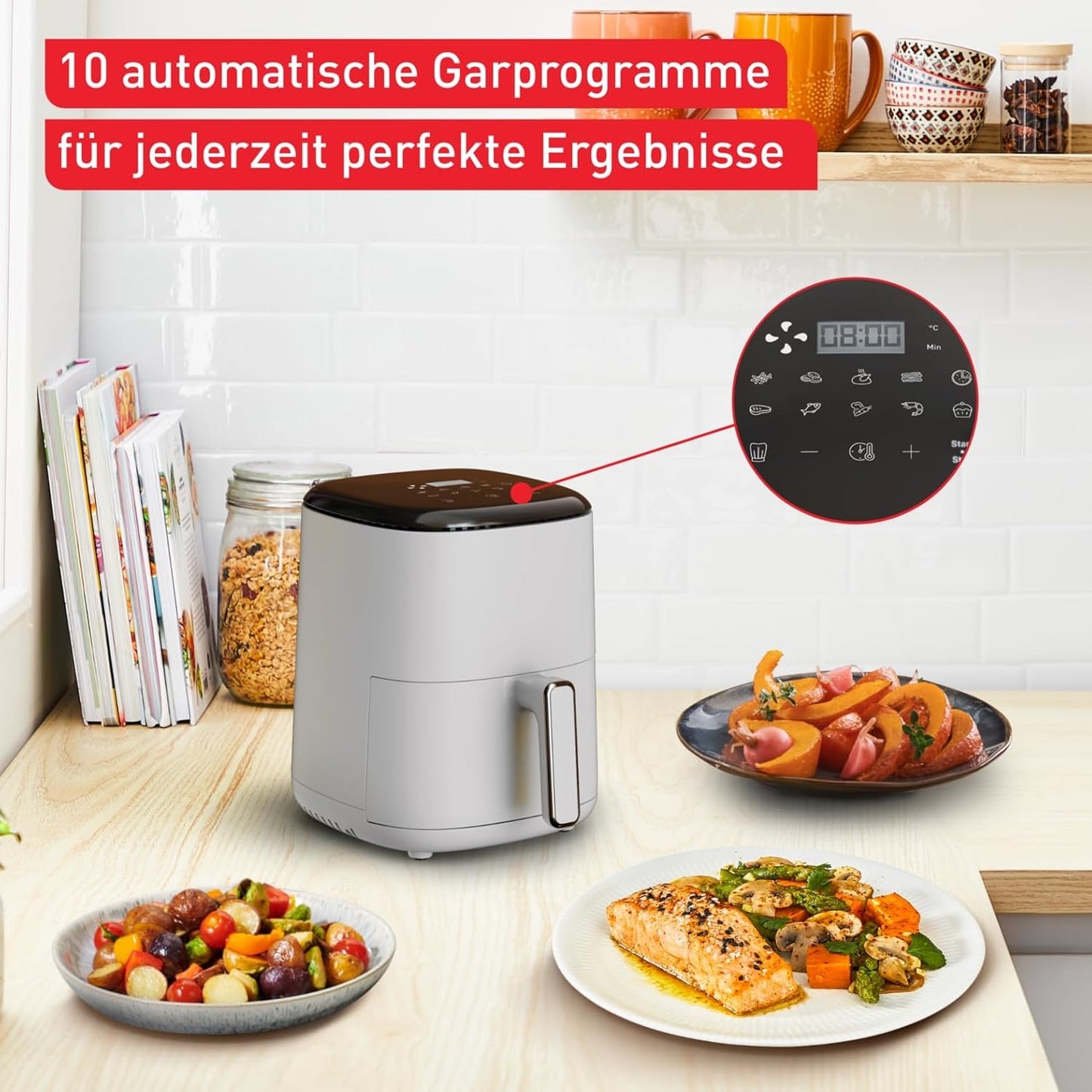Easy Fry Compact Heissluftfritteuse, Compact 3 L