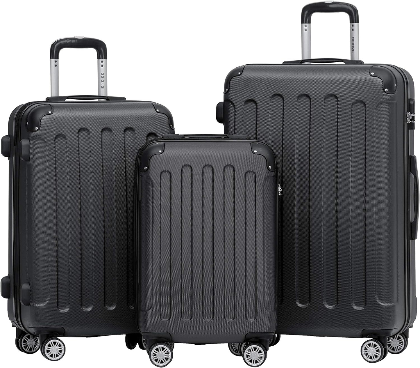 Reisekoffer Set 2045, Schwarz
