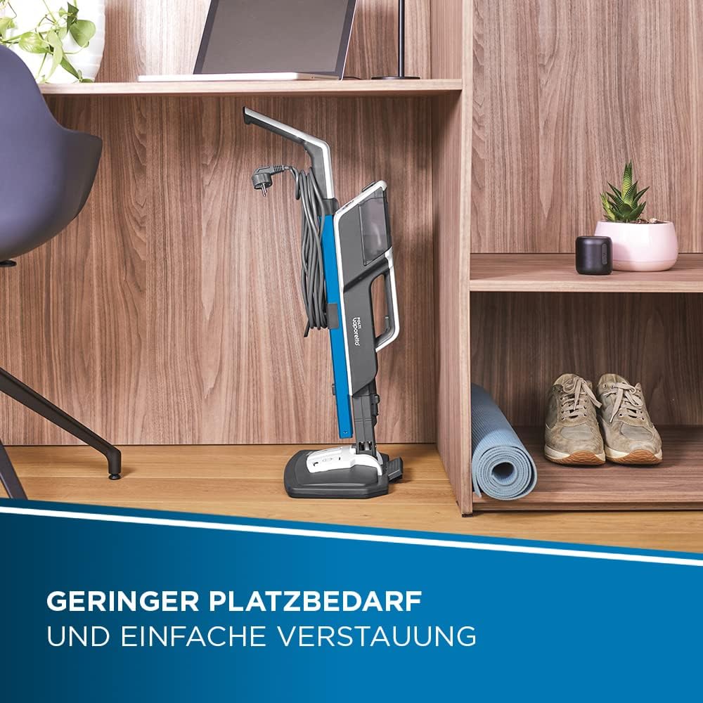 Vaporetto SV620 Style - Dampfbesen mit integriertem Handreiniger, Blau