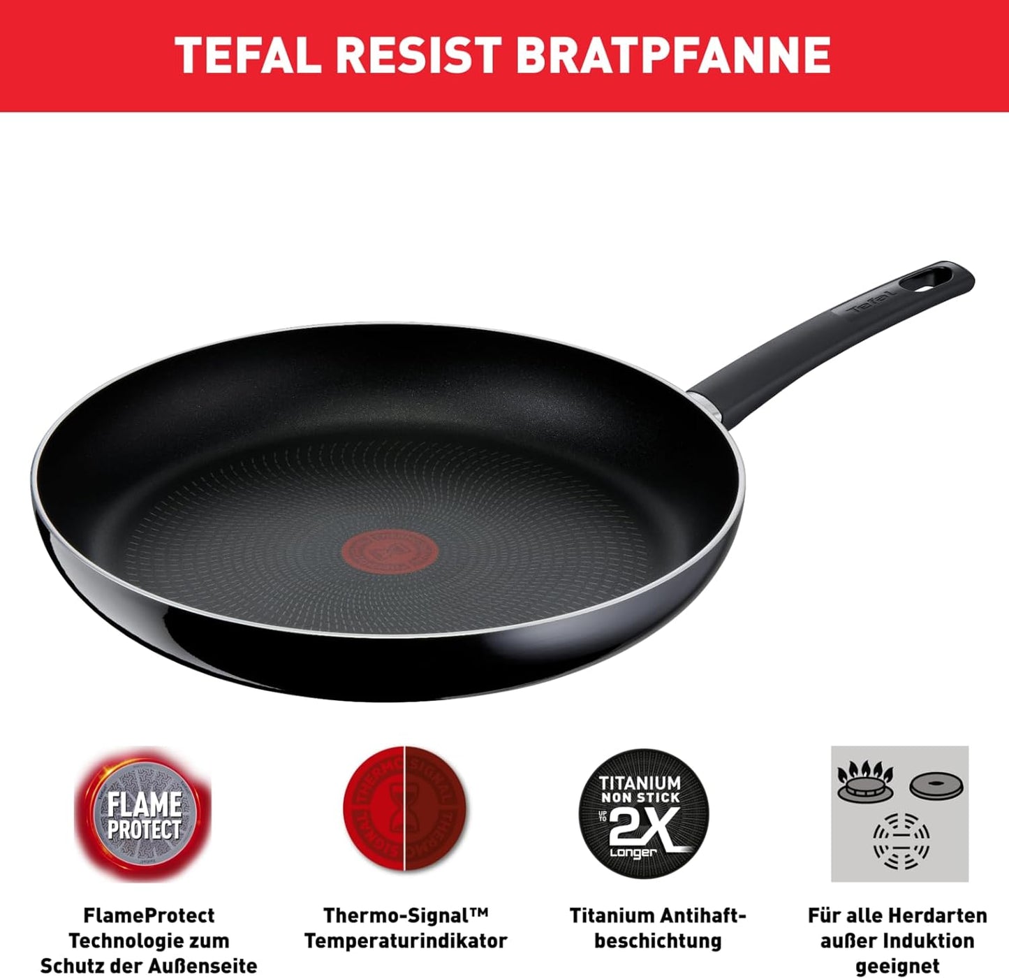 Resist Bratpfanne mit Thermo-Signal, 28 cm