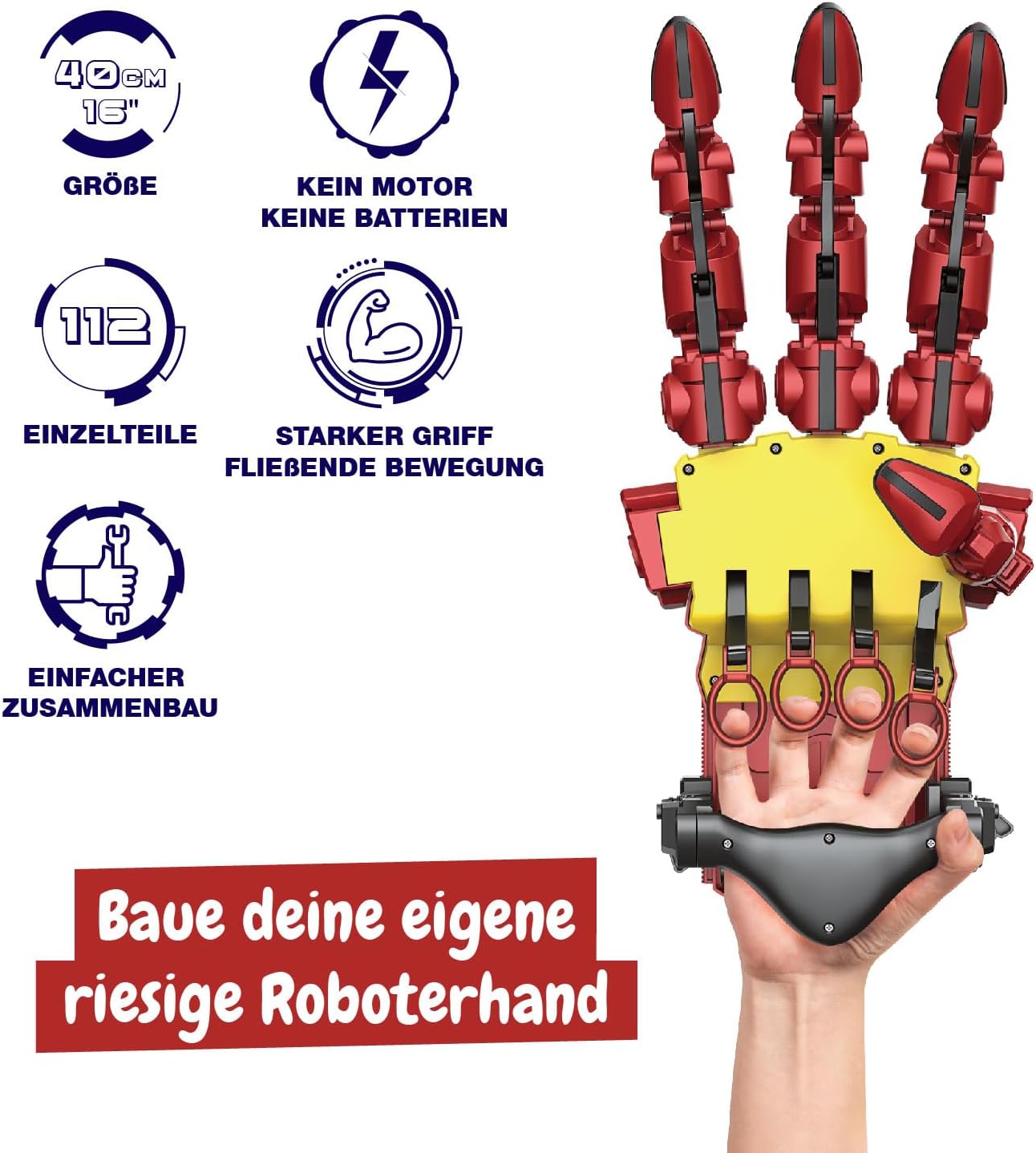 Hydraulische Cyborg-Hand Bausatz (112 Teile)
