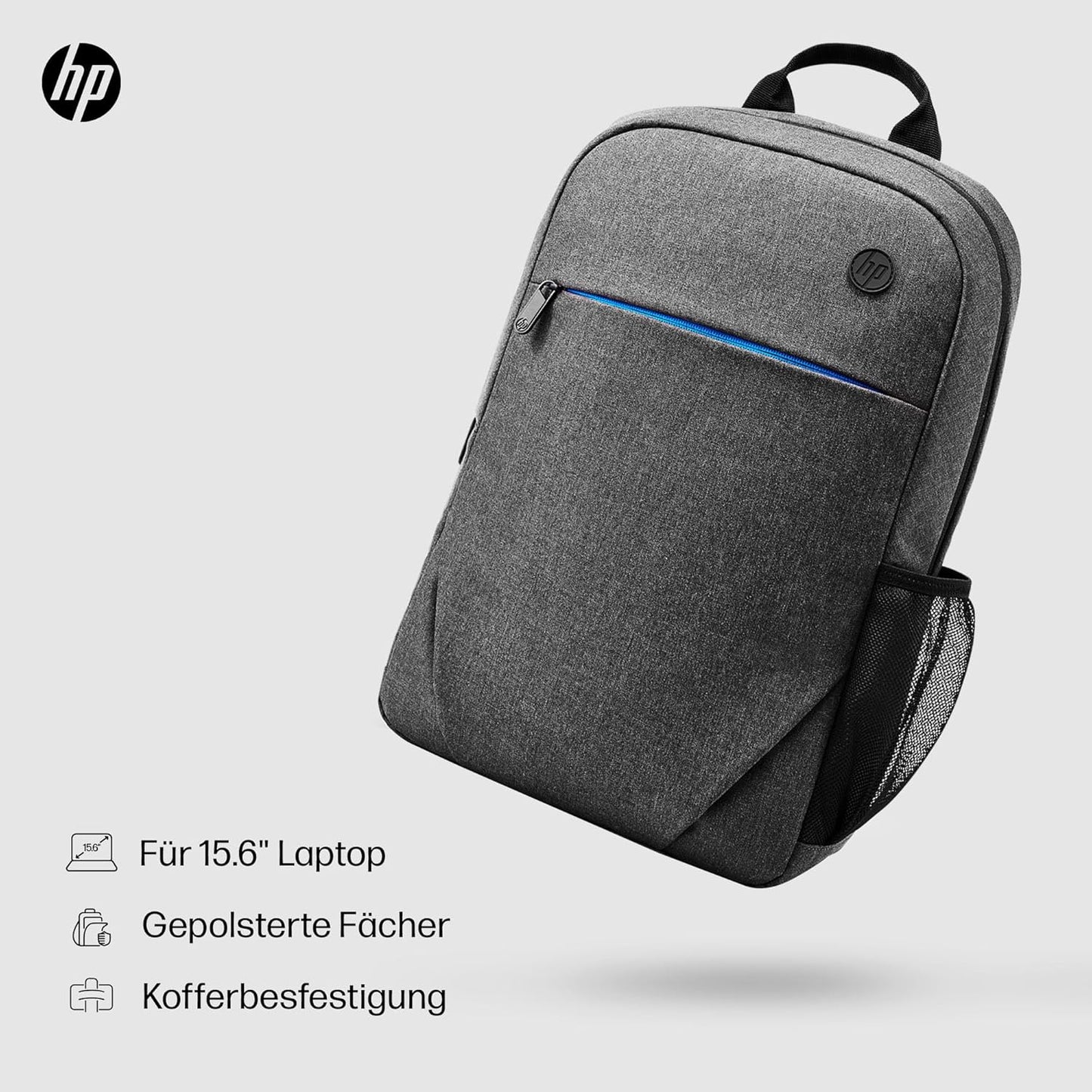Laptoprucksack 15,6 Zoll wasserabweisend & robust, 15,6 Zoll Rucksack Grau