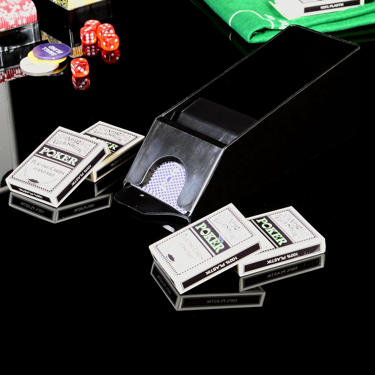 Poker-Komplettset mit 300 Chips & Zubehör