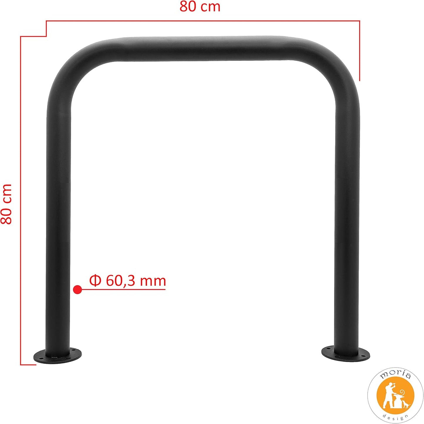 Veloständer für 2 Räder, 120 X 800 X 800 Mm Zum Aufdübeln