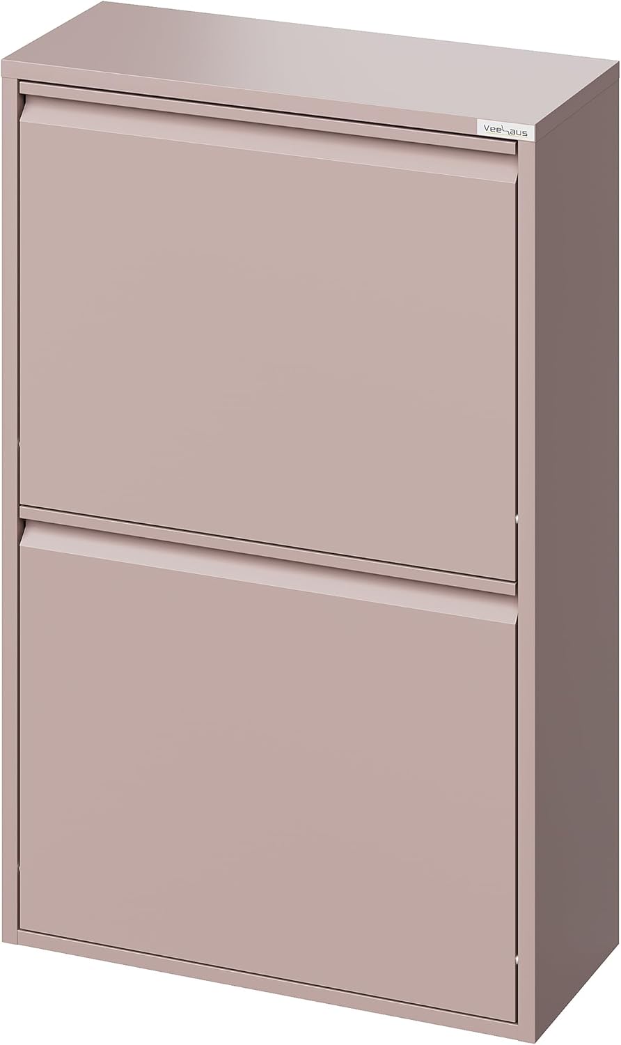 4-teiliges Mülltrennsystem, 4 X 15 L / Rosa